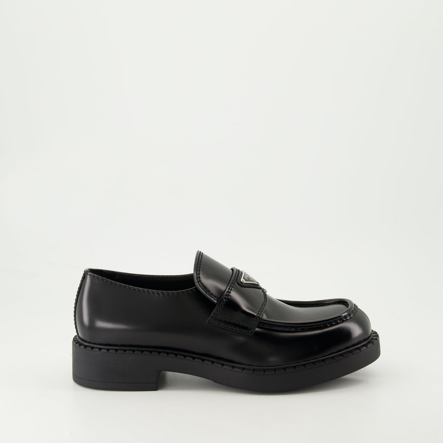 Prada Chocolate Leather Loafers