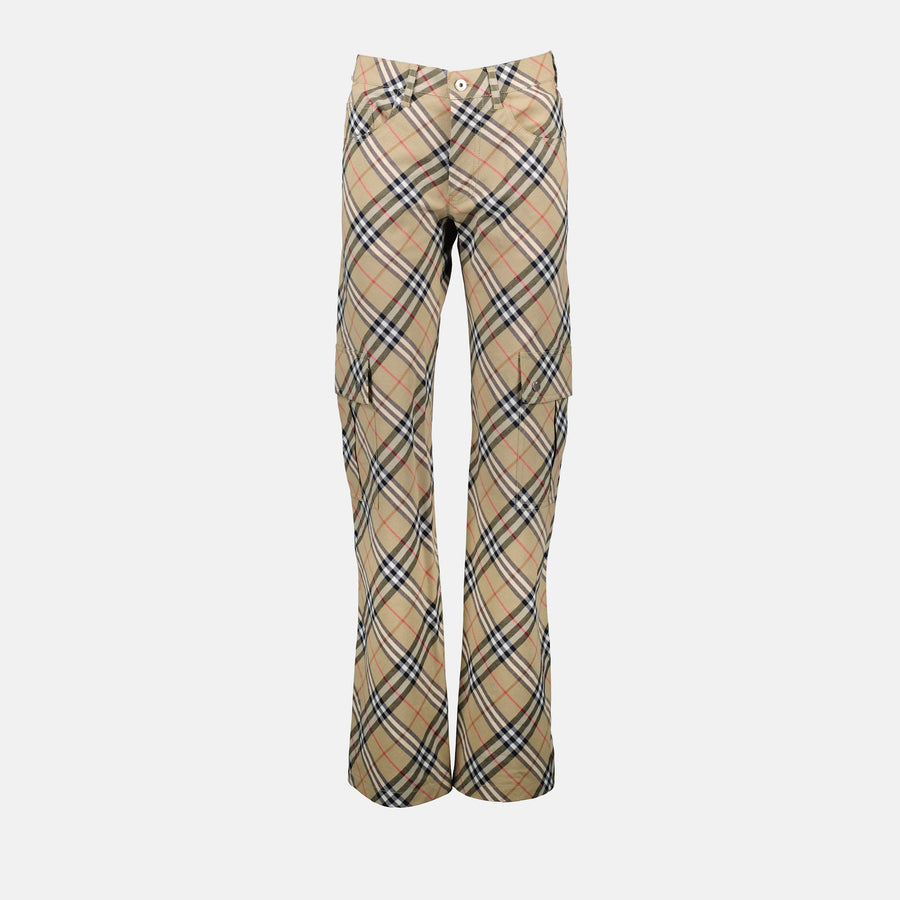 Burberry Checkered Jogger Trousers