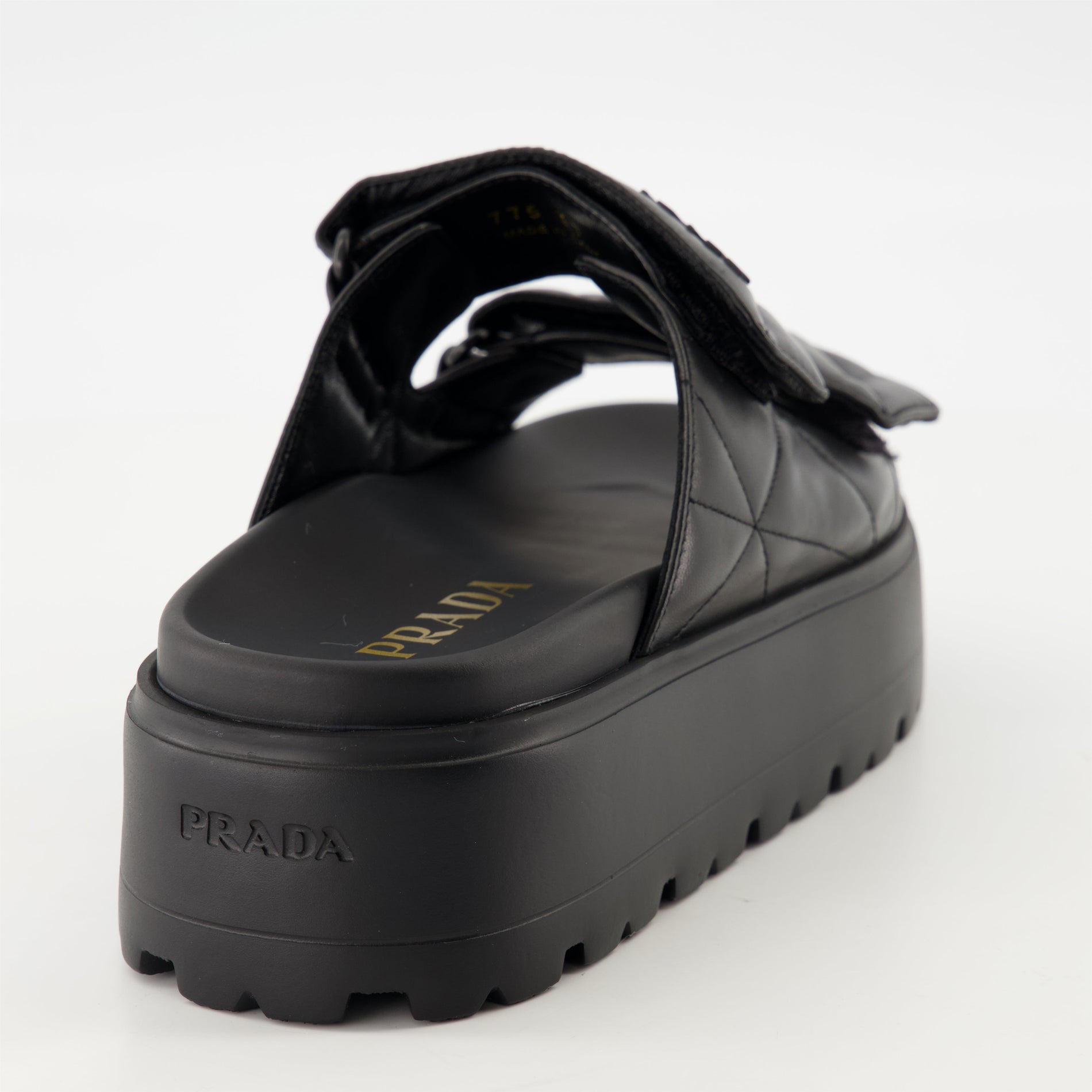 Prada Quilted Platform Sandals - image 4