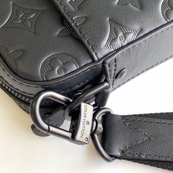 Louis Vuitton Monogram Embossed Black Messenger Crossbody Bag - image 4