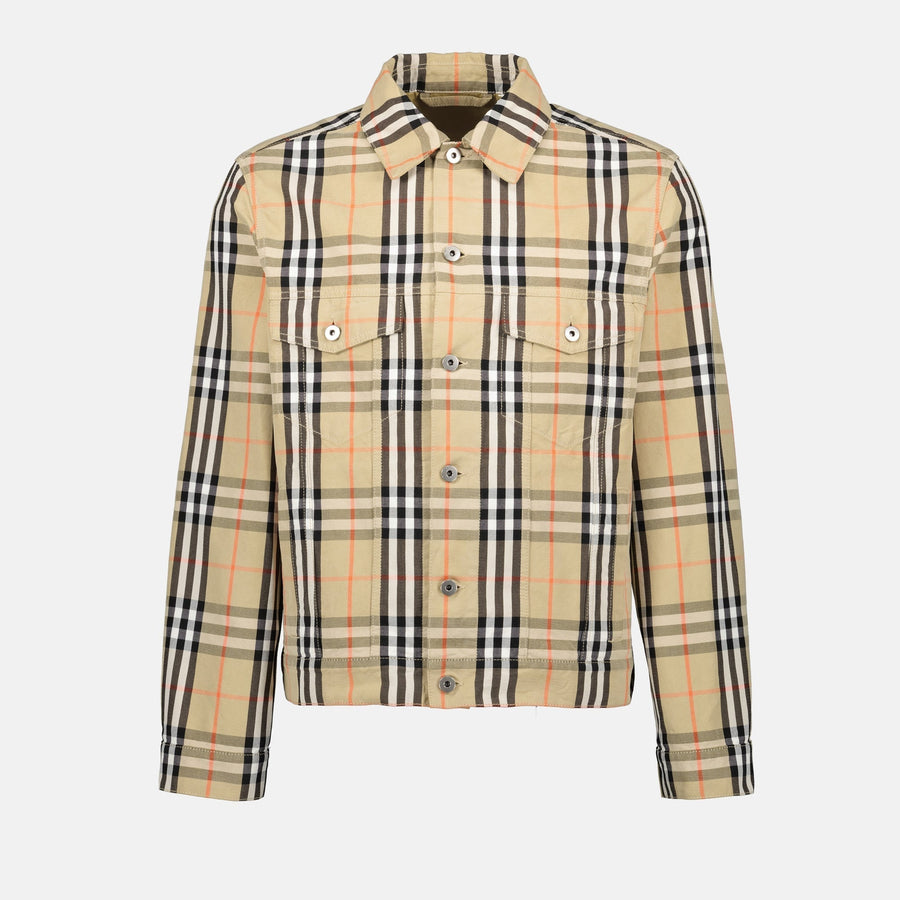Burberry Plaid Denim Jacket