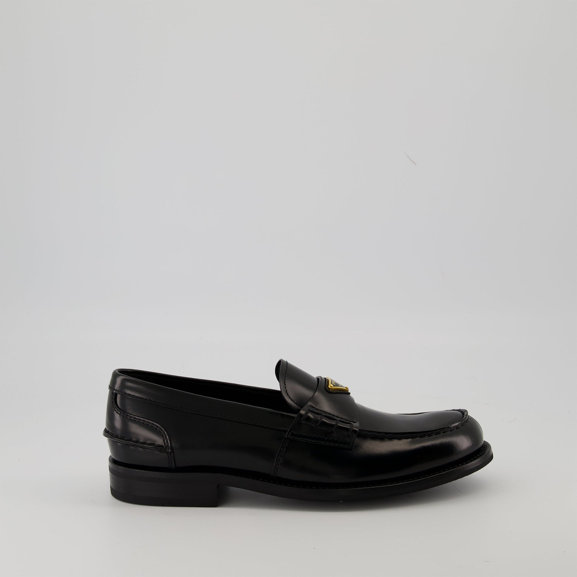 Prada Brushed Leather Loafers