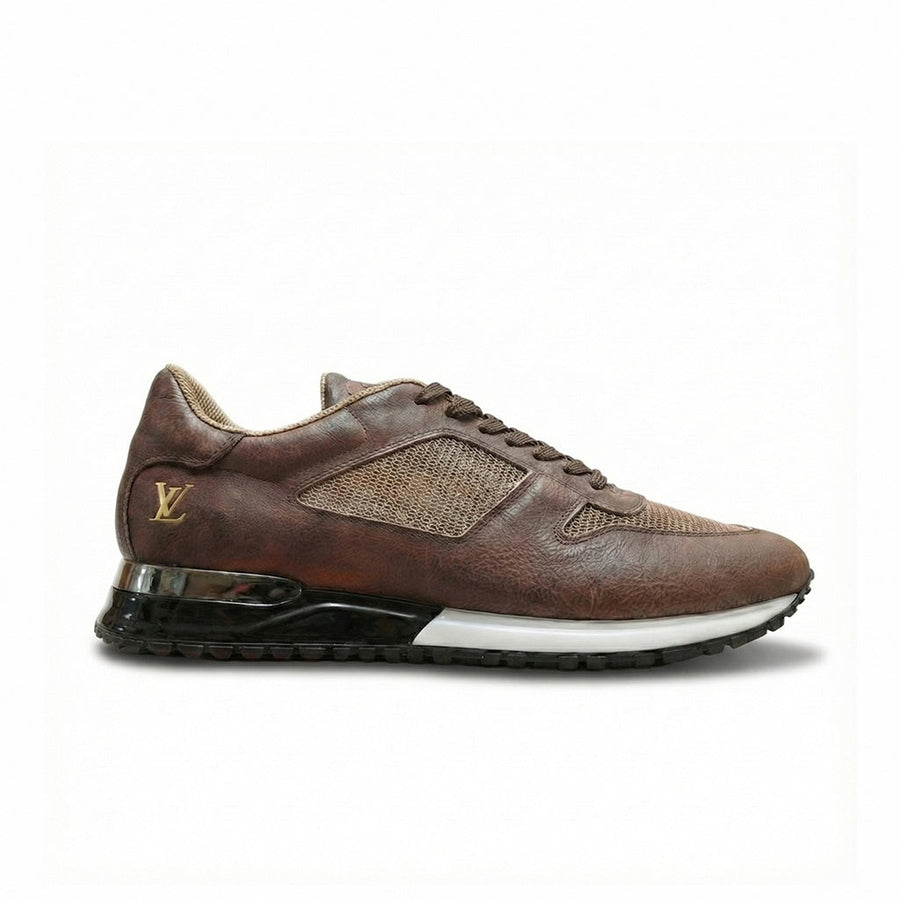 Louis Vuitton Brown Leather Run Away Sneaker