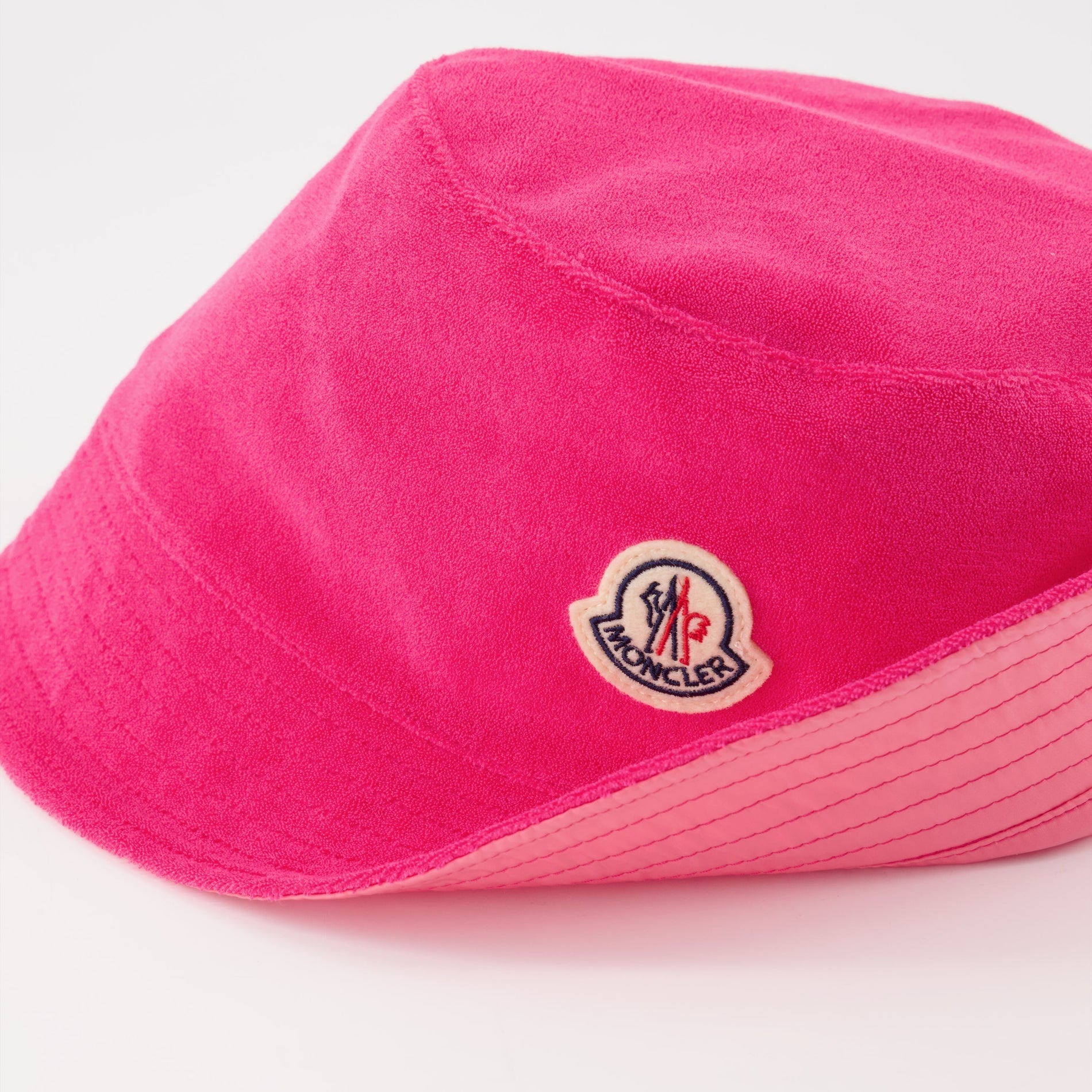 Moncler Terry Cloth Bucket Hat with Logo – Pink - image 5