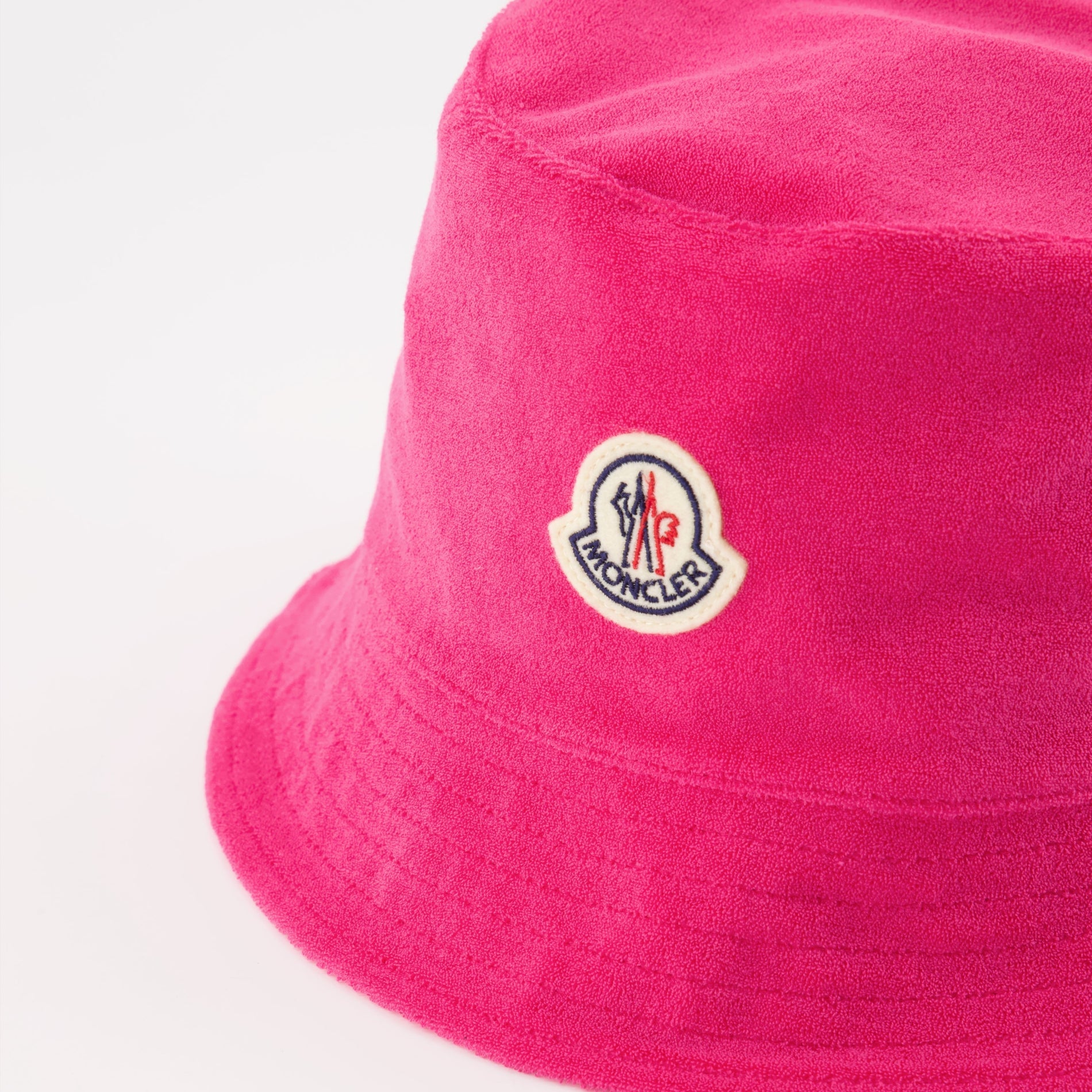 Moncler Terry Cloth Bucket Hat with Logo – Pink - image 3