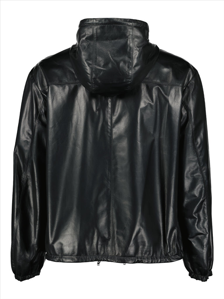 Prada Leather Bomber - image 4