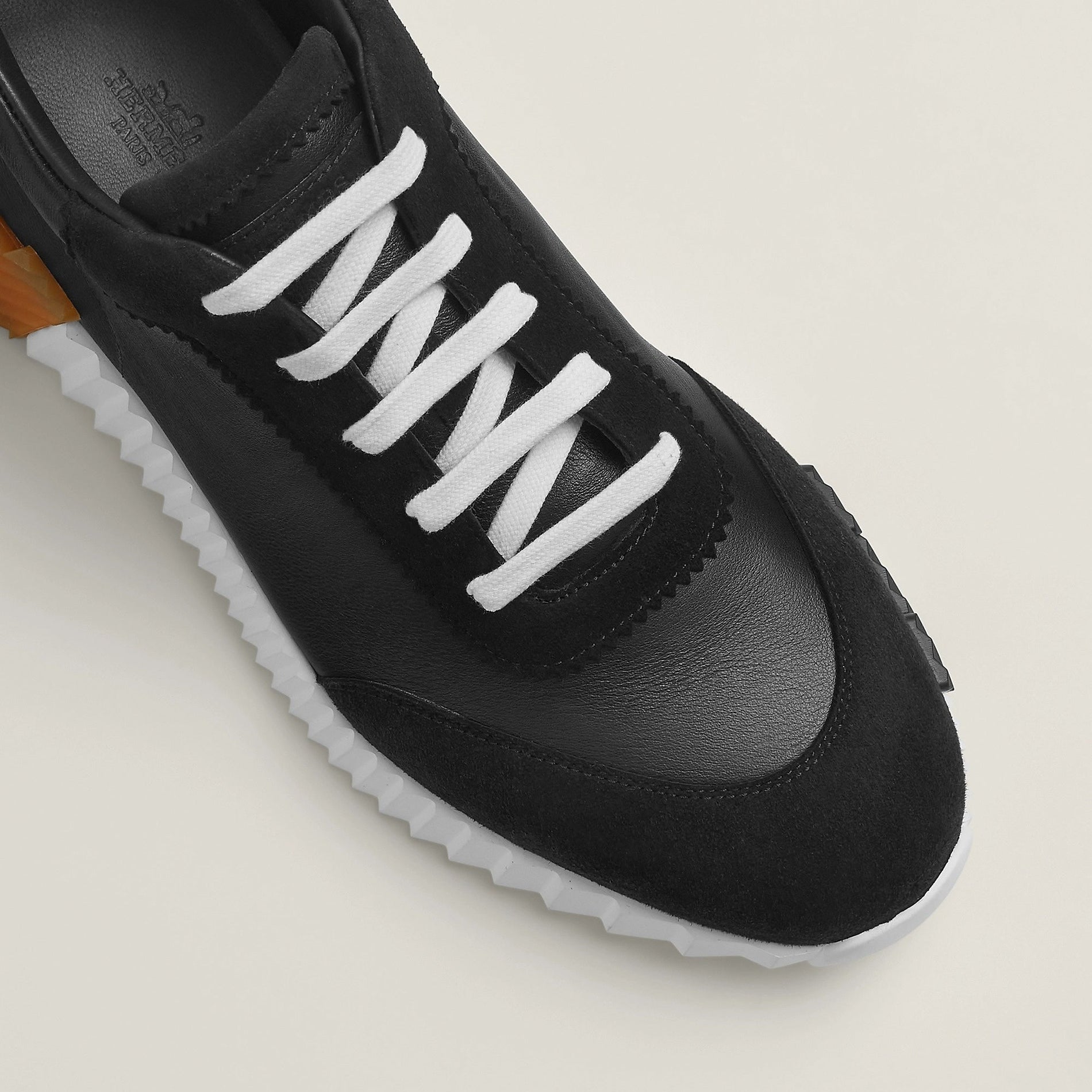 Hermes Bounce Sneaker – Black Calfskin with Signature “H” Sole - image 3