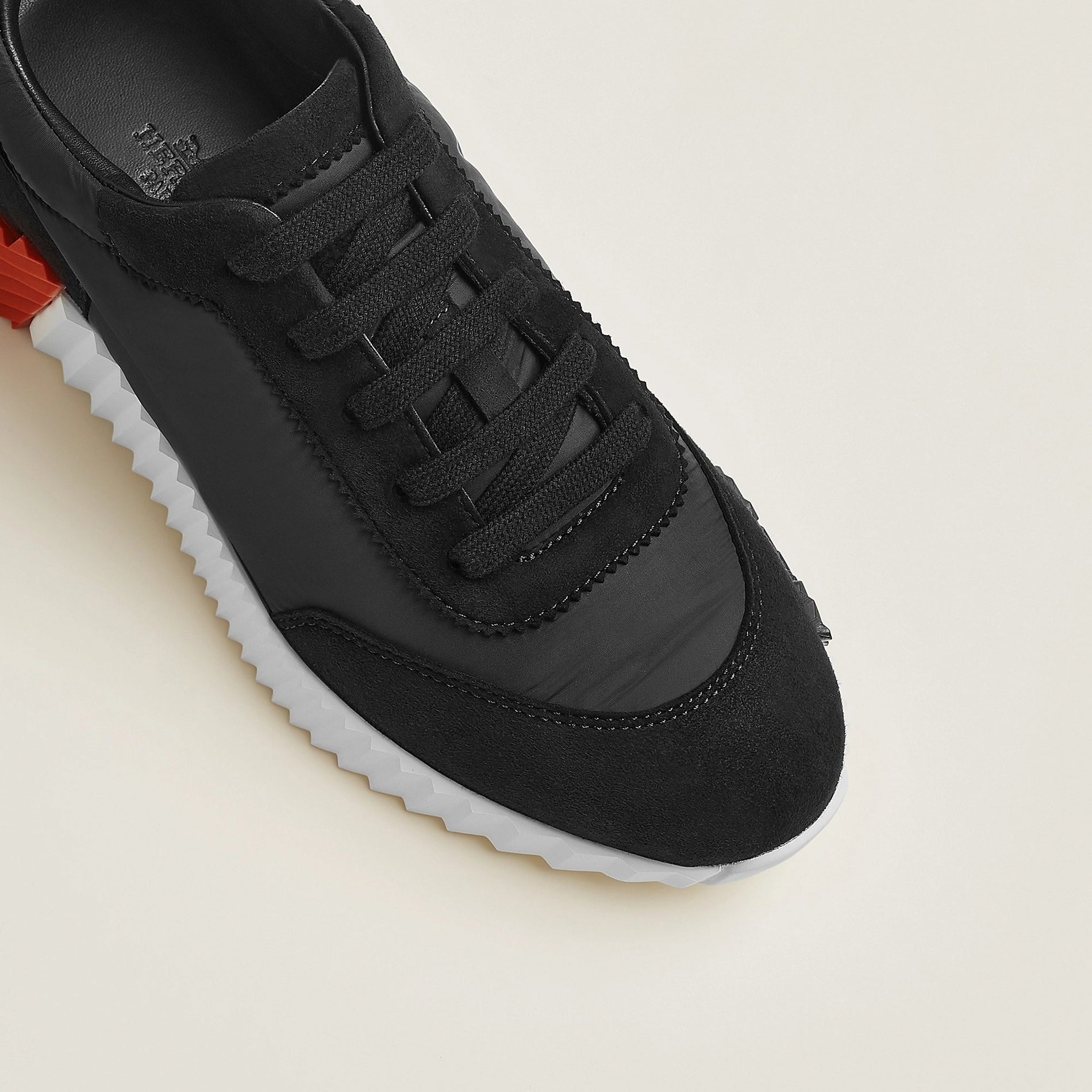 Hermes Bouncing Sneakers in Black and Orange - image 2