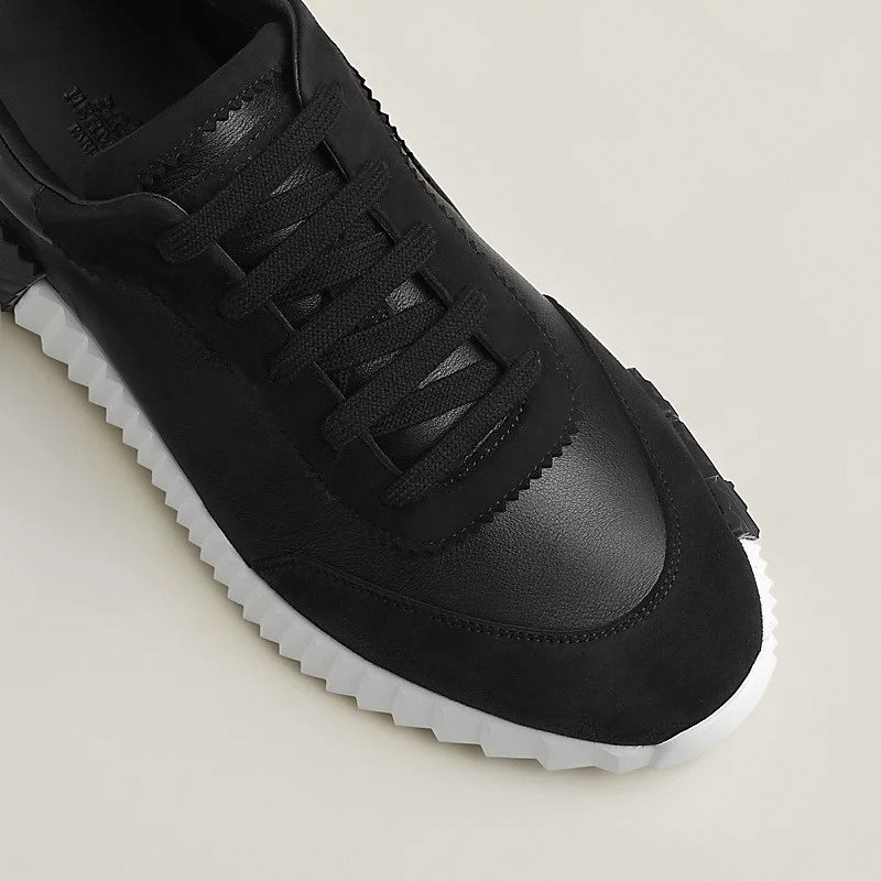 Hermes Bouncing Sneaker in Black Calfskin and Suede - image 2
