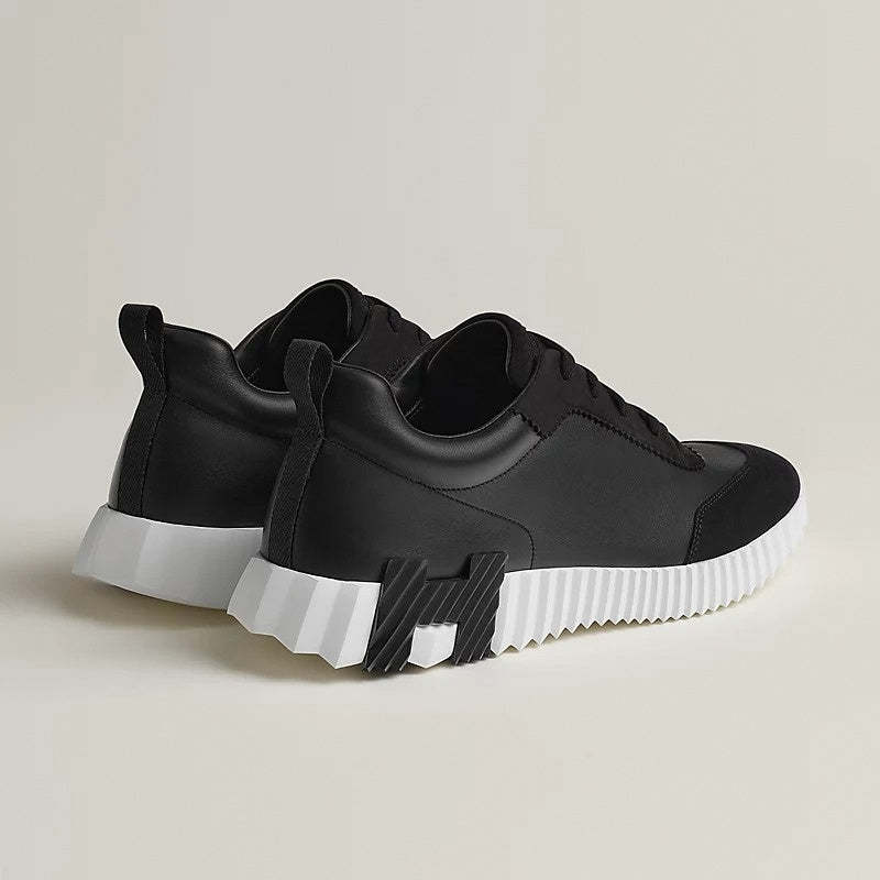 Hermes Bouncing Sneaker in Black Calfskin and Suede - image 4