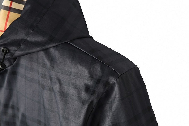 Burberry Charcoal Check Hooded Jacket - image 5
