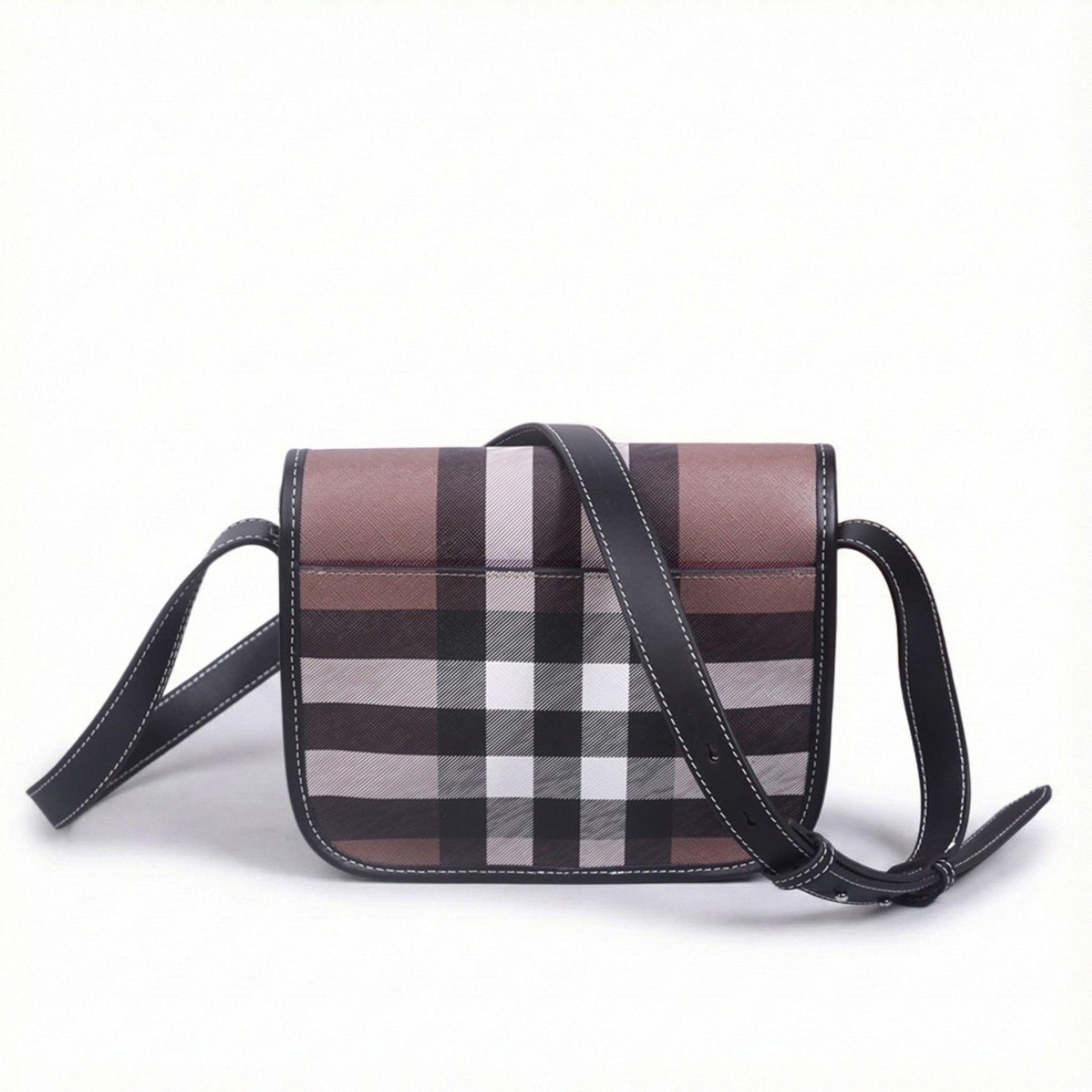 Burberry Check Crossbody Messenger Bag - image 2