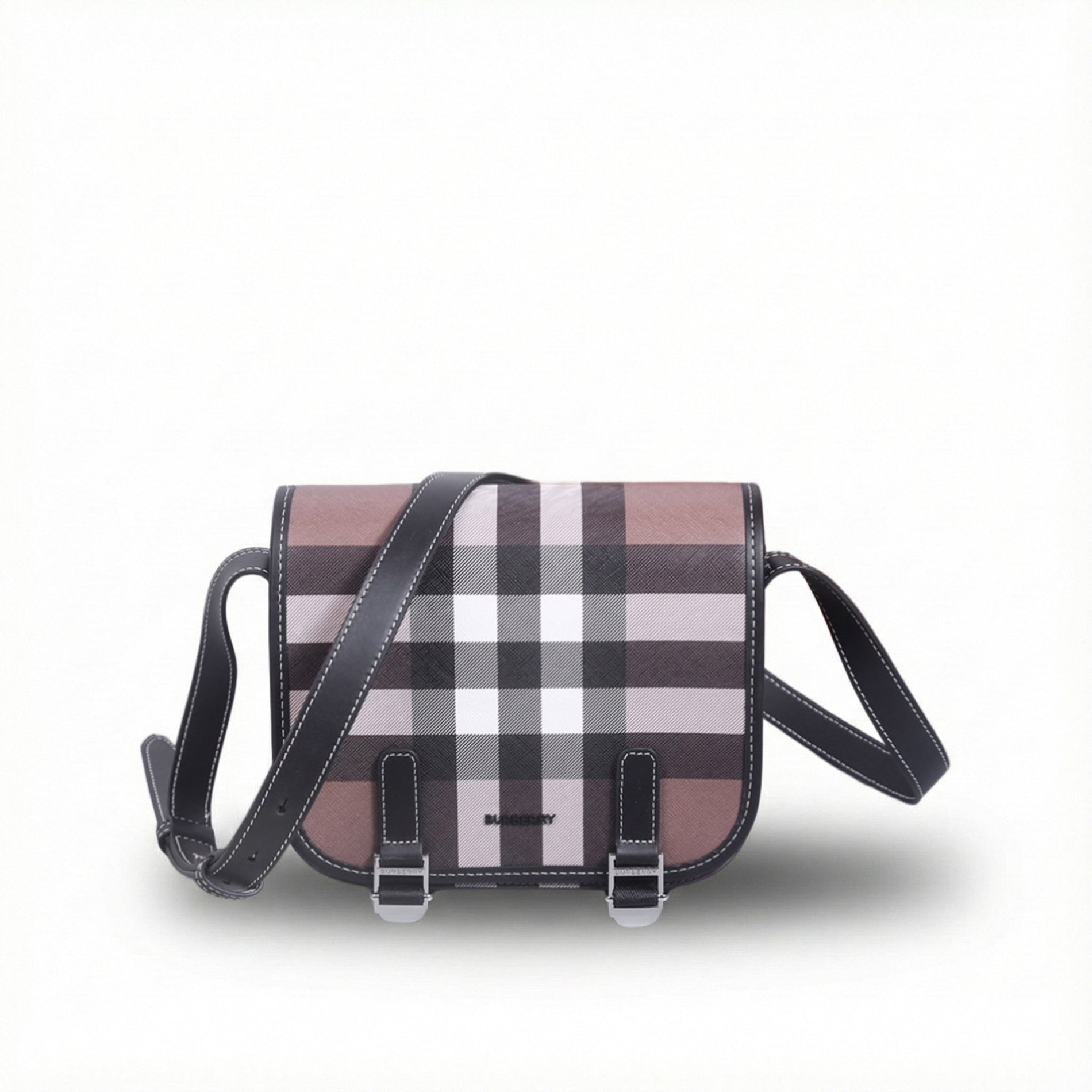 Burberry Check Crossbody Messenger Bag