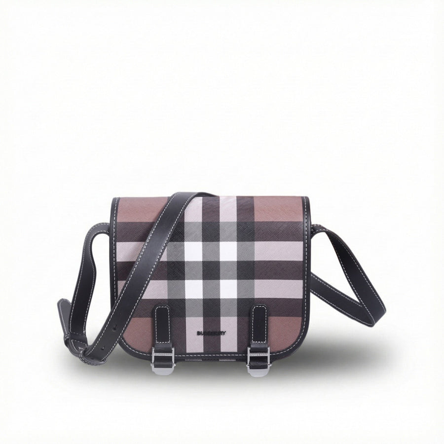 Burberry Check Crossbody Messenger Bag