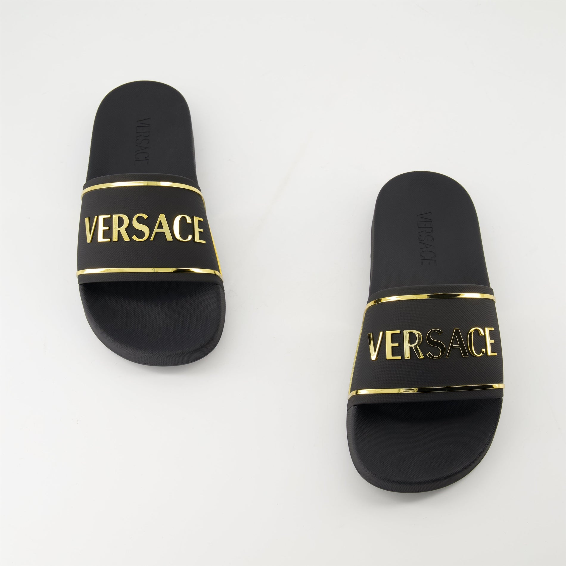 Versace Logo Pool Slide Slippers - image 6