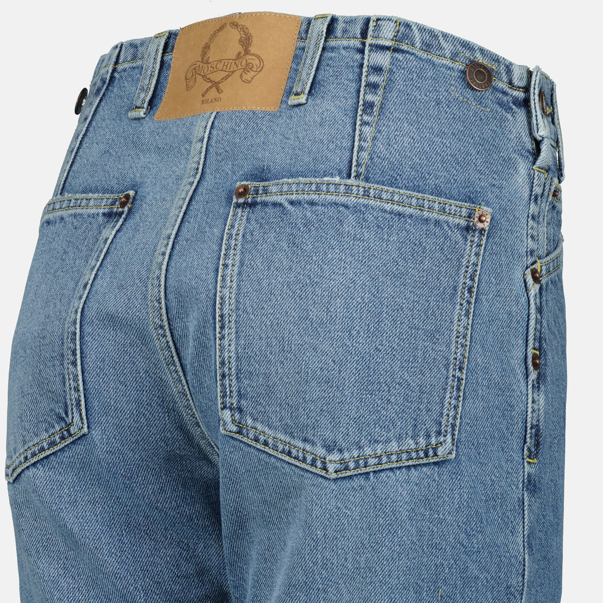 Moschino Straight-Leg Vintage Wash Jeans - image 3
