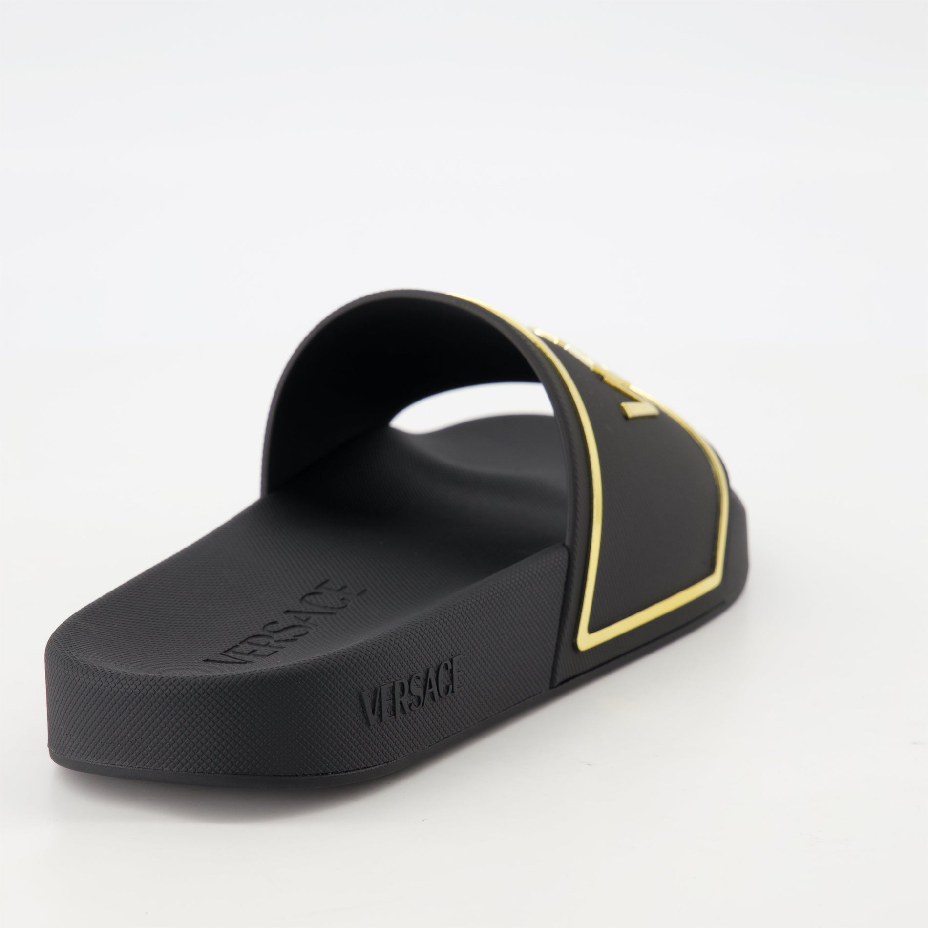 Versace Logo Pool Slide Slippers - image 4