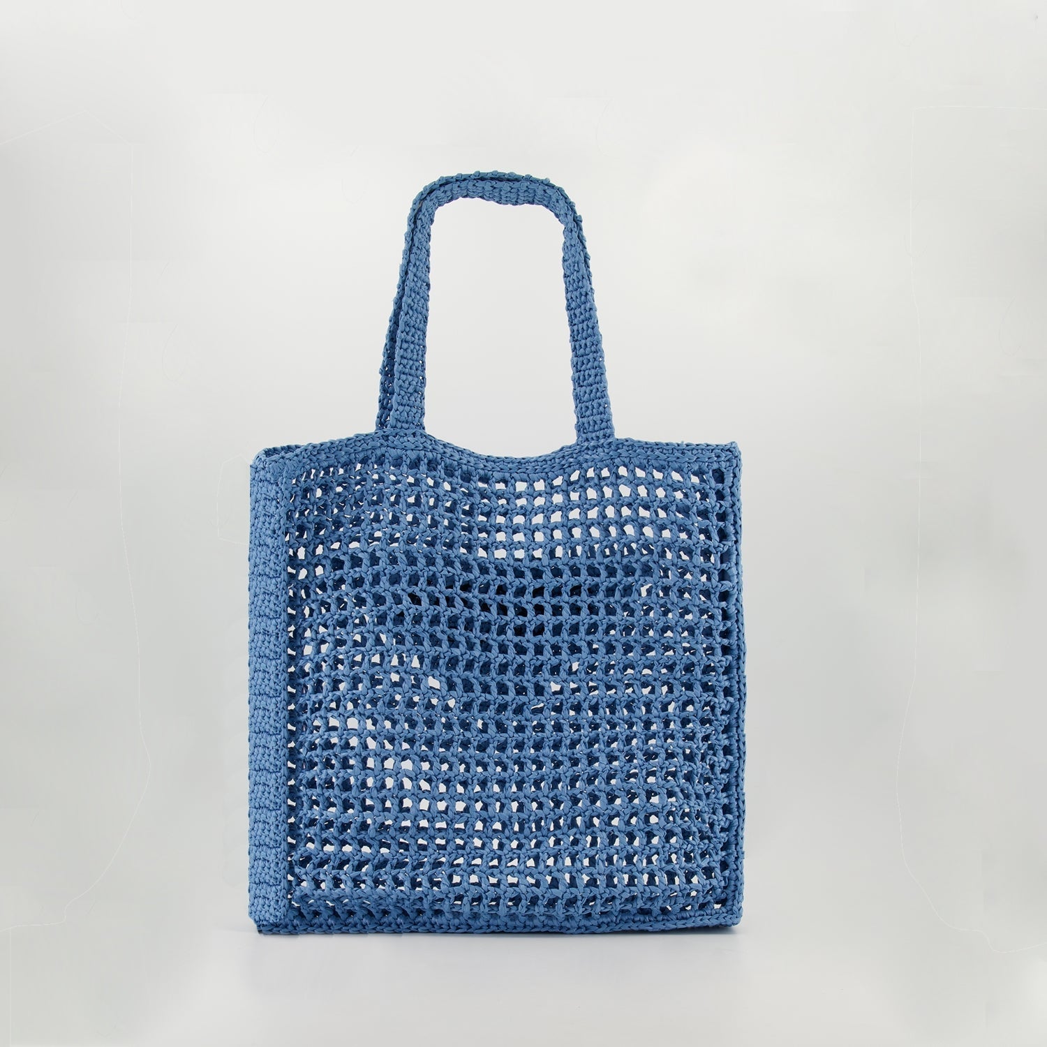 Prada Crochet Tote Bag (Blue) - image 2
