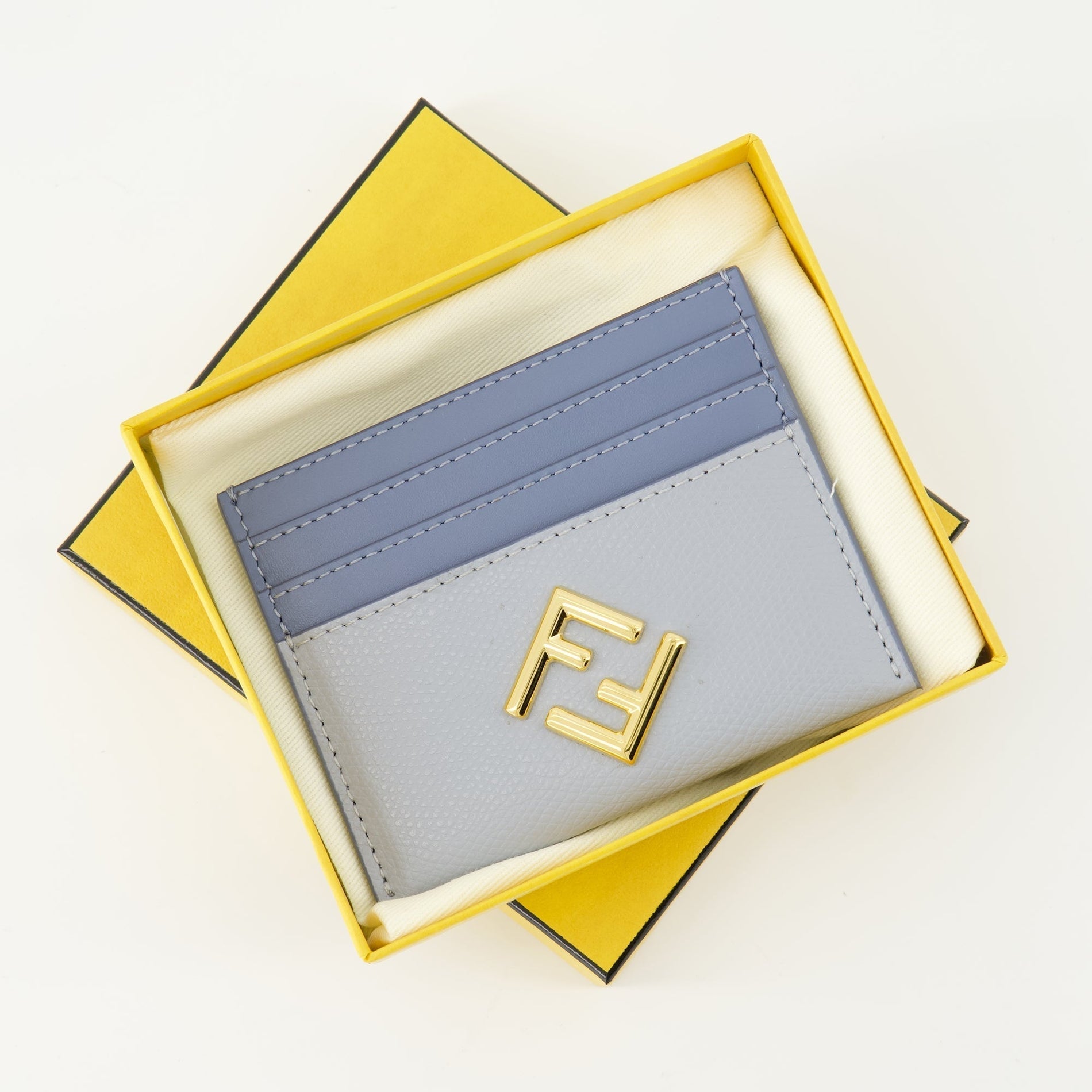Fendi Two-Tone Leather Card Holder - image 3