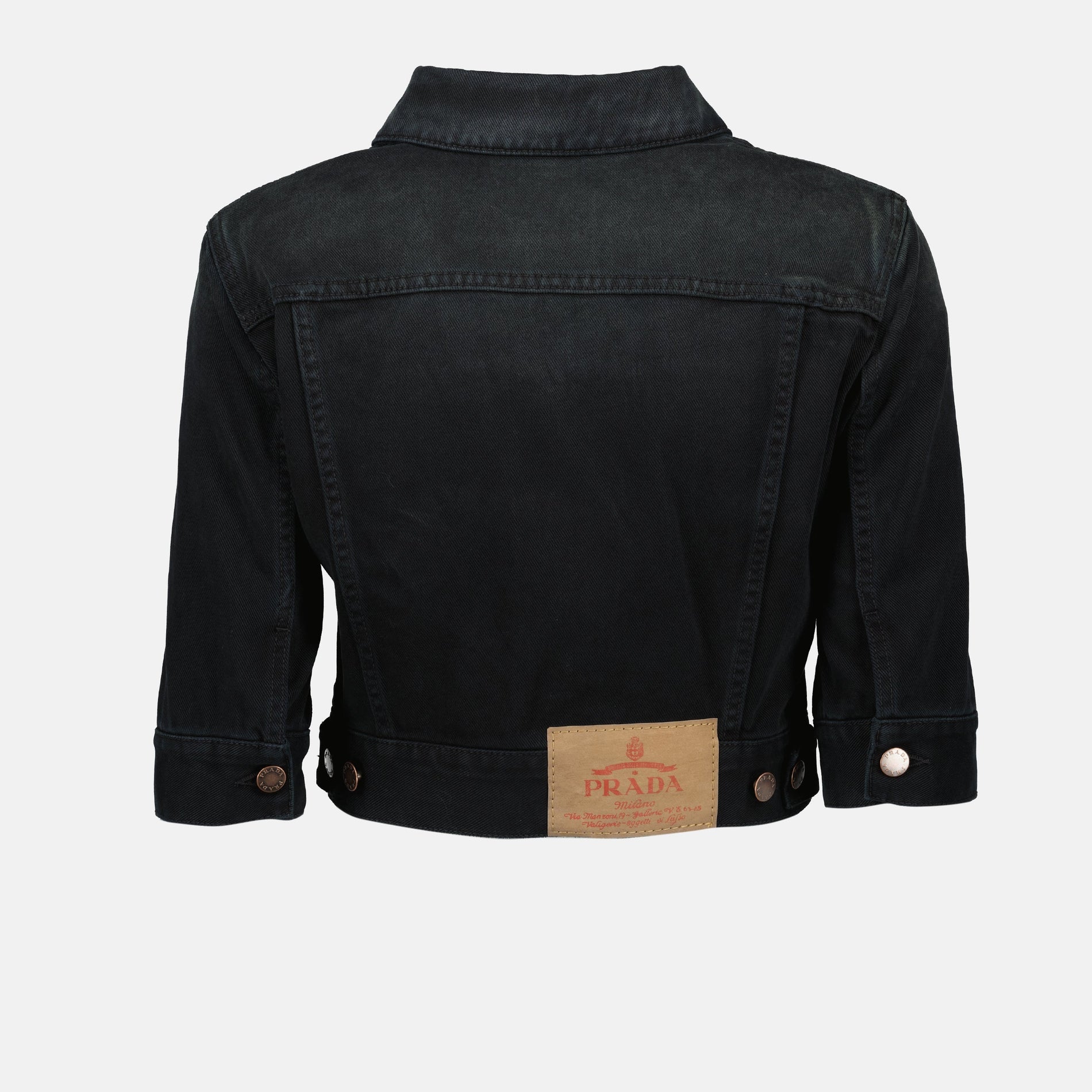 Prada Cropped Denim Jacket - image 4