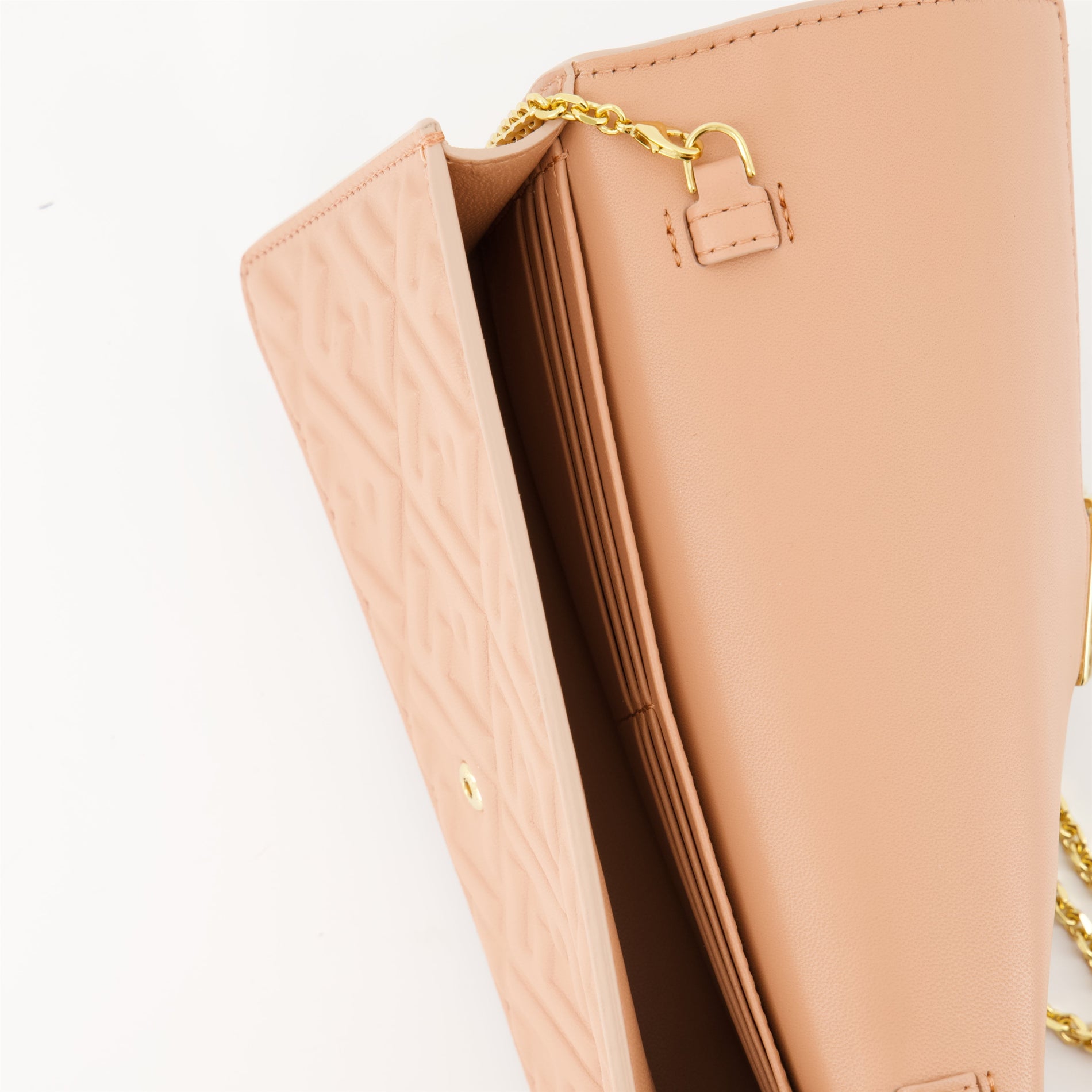 Fendi Baguette Chain Wallet – Embossed Leather - image 4