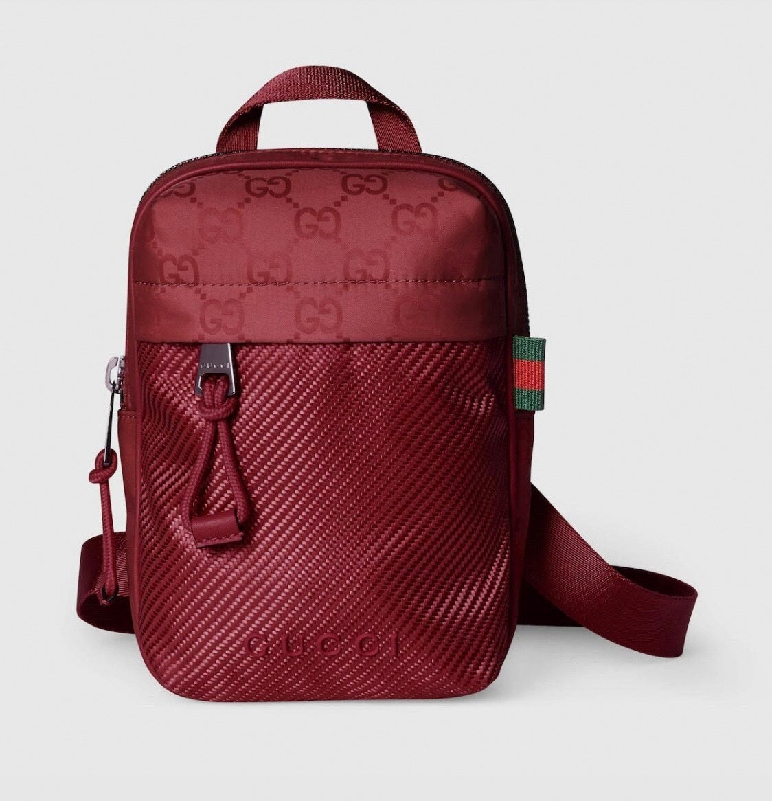 Gucci Mini Red Crossbody Utility Bag - image 3