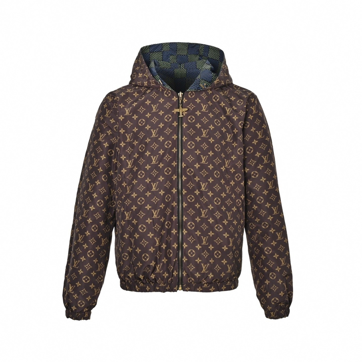 Louis Vuitton LV Reversible Monogram & Check Hooded Jacket - image 6