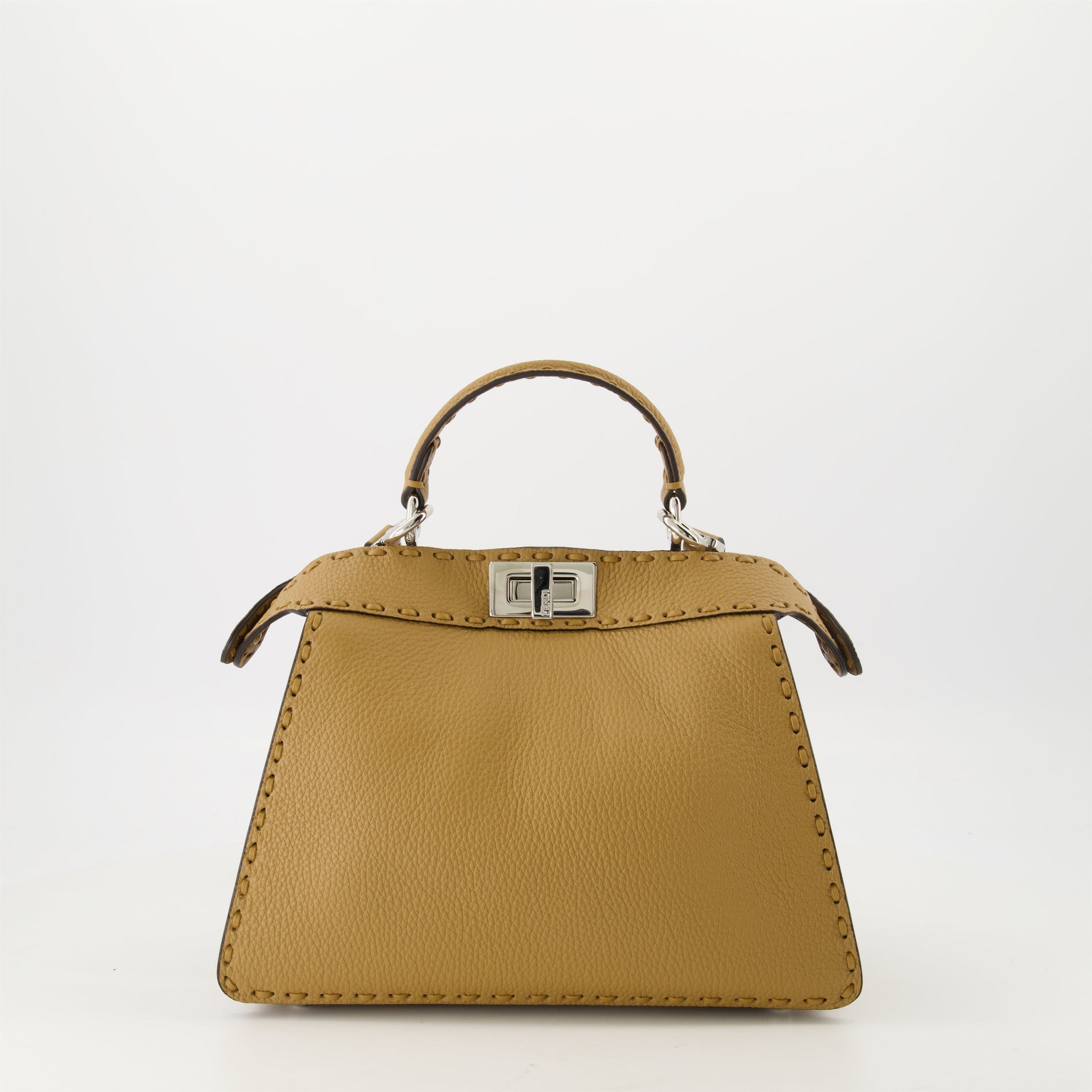 Fendi Peekaboo Mini – Mustard Leather - image 2