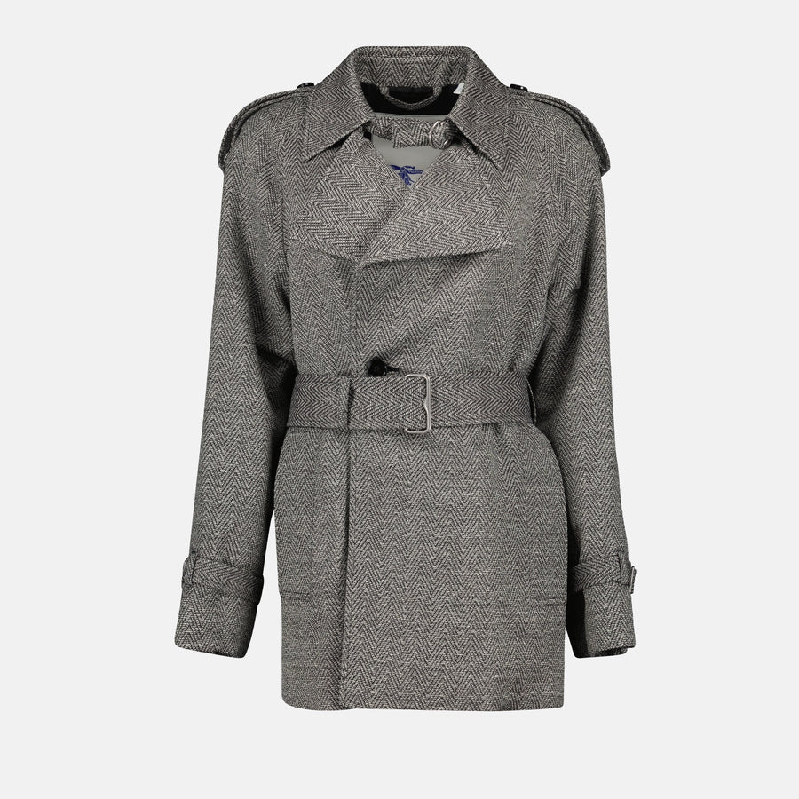 Burberry Wool and Silk Trench Coat