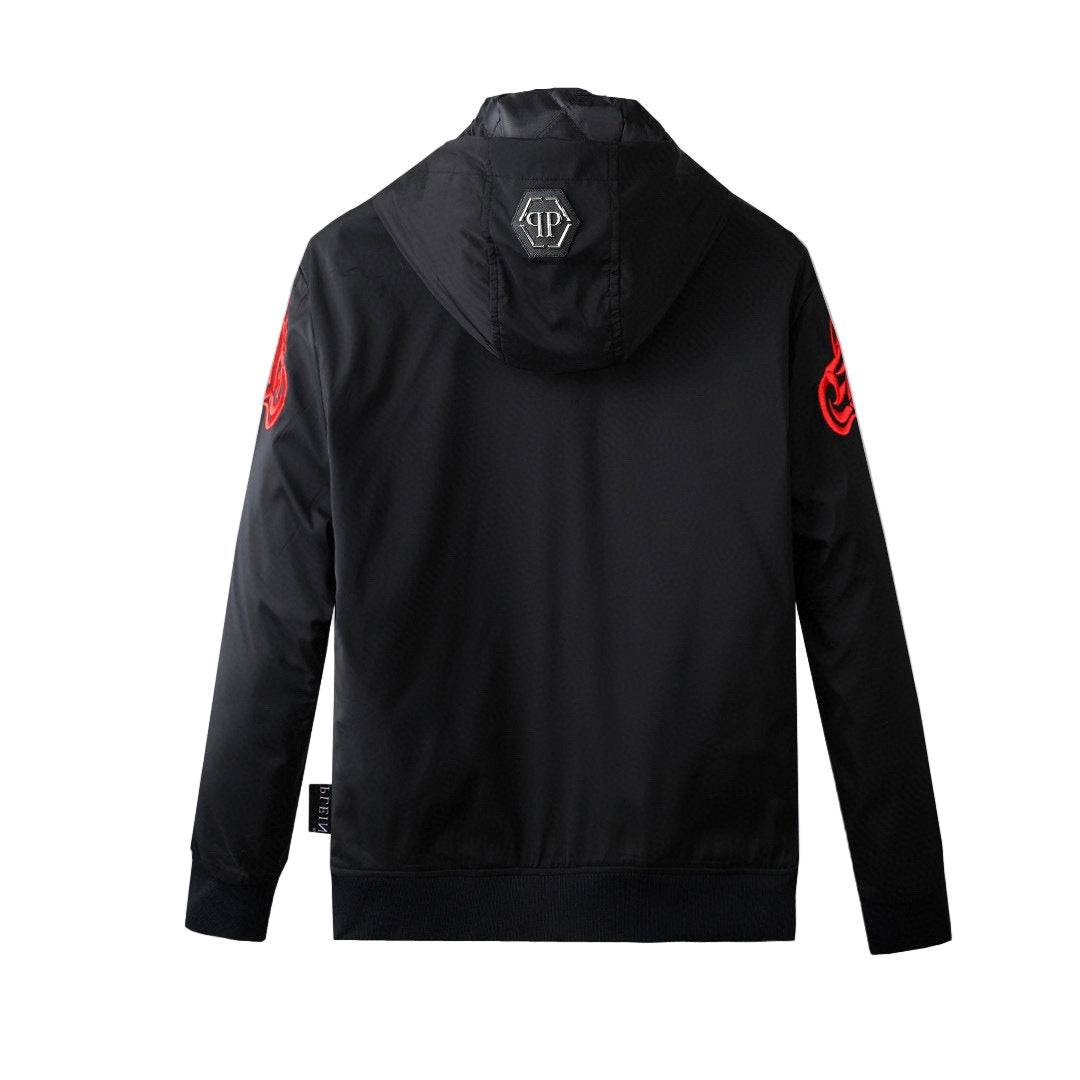Philipp Plein Embroidered Twin Tiger Windbreaker - image 2