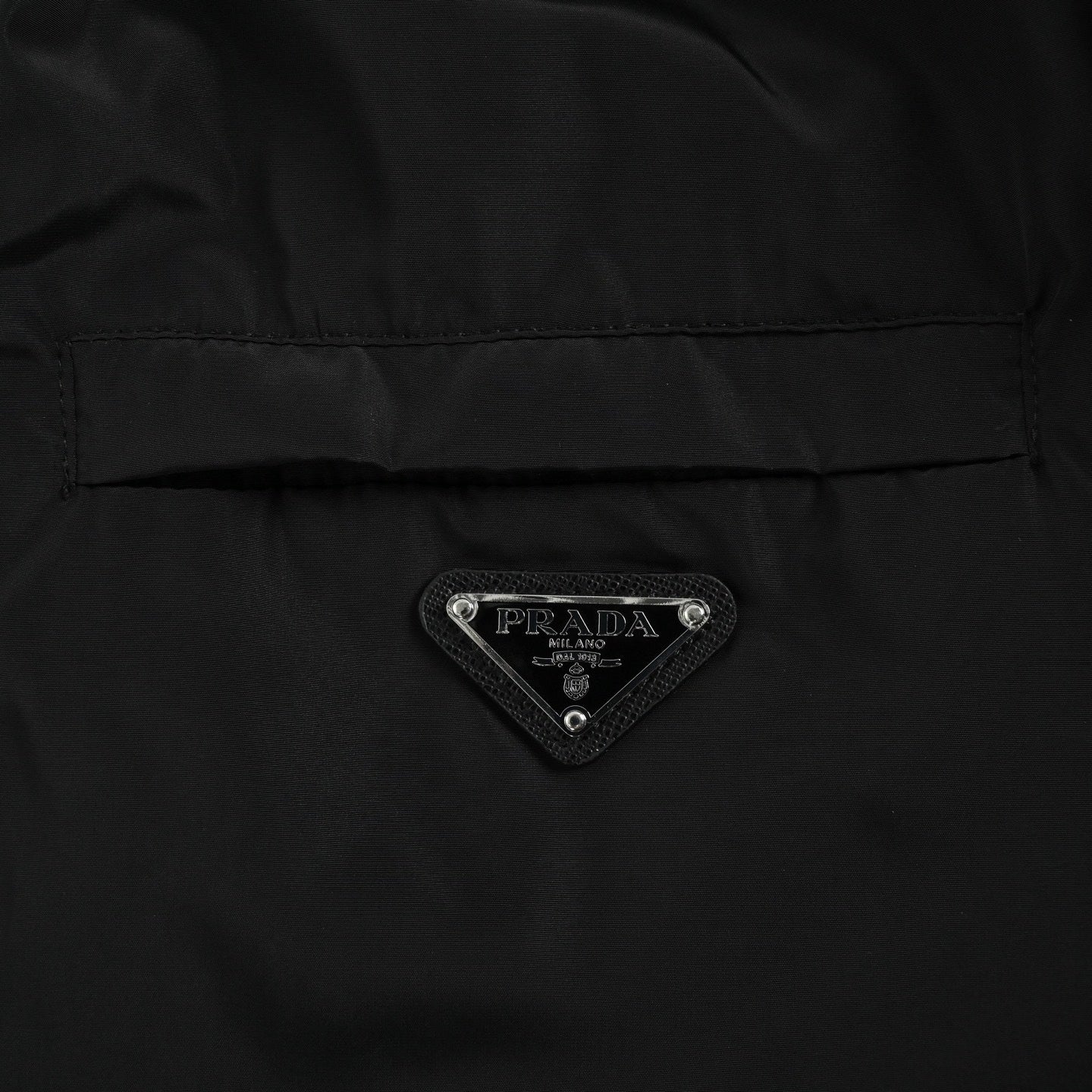 Prada Reversible Hooded Jacket – Black Leather & Nylon Dual-Finish - image 6
