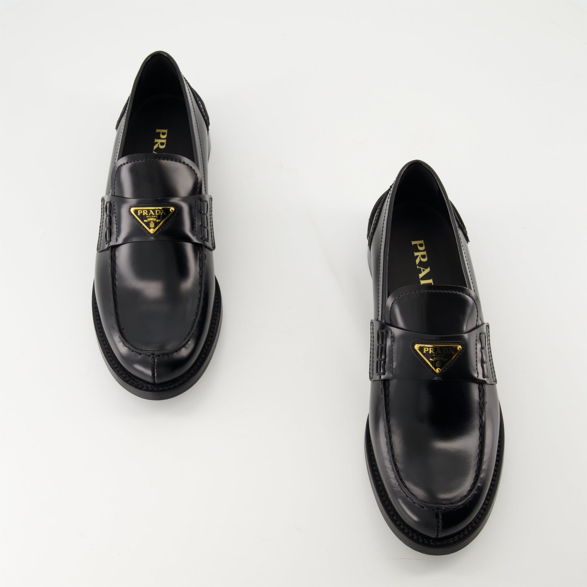 Prada Leather Penny Loafers - image 6