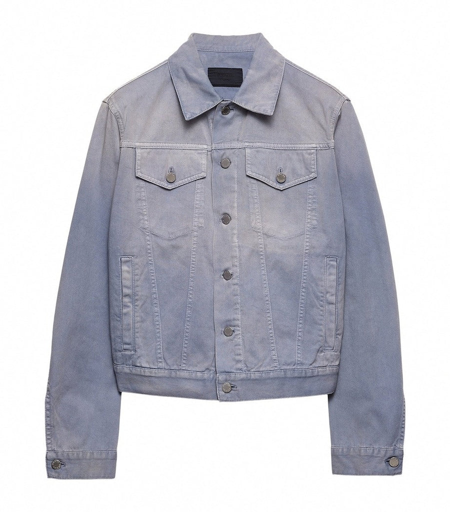 Prada Light Wash Cotton Gabardine Denim Jacket