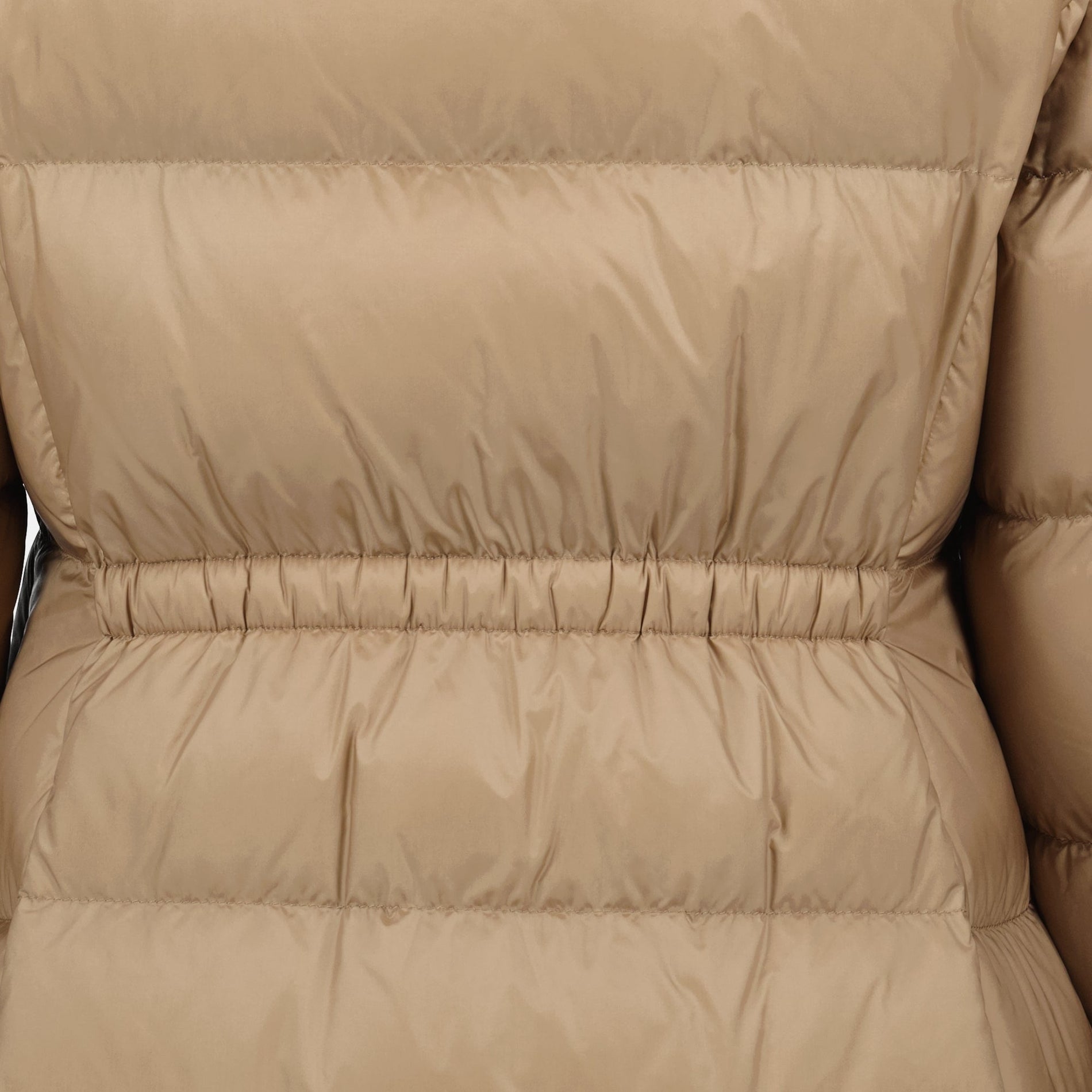 Moncler Long Beige Fur-Trim Down Coat - image 4