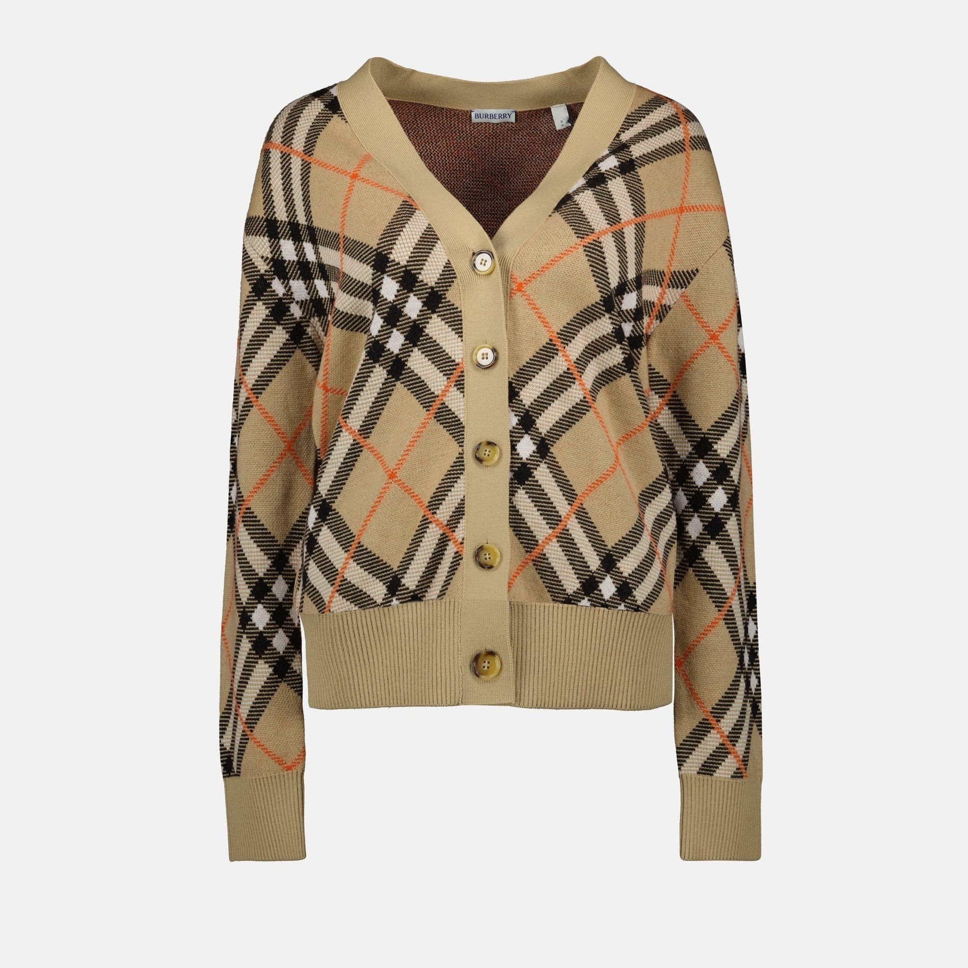 Burberry Checked Cardigan