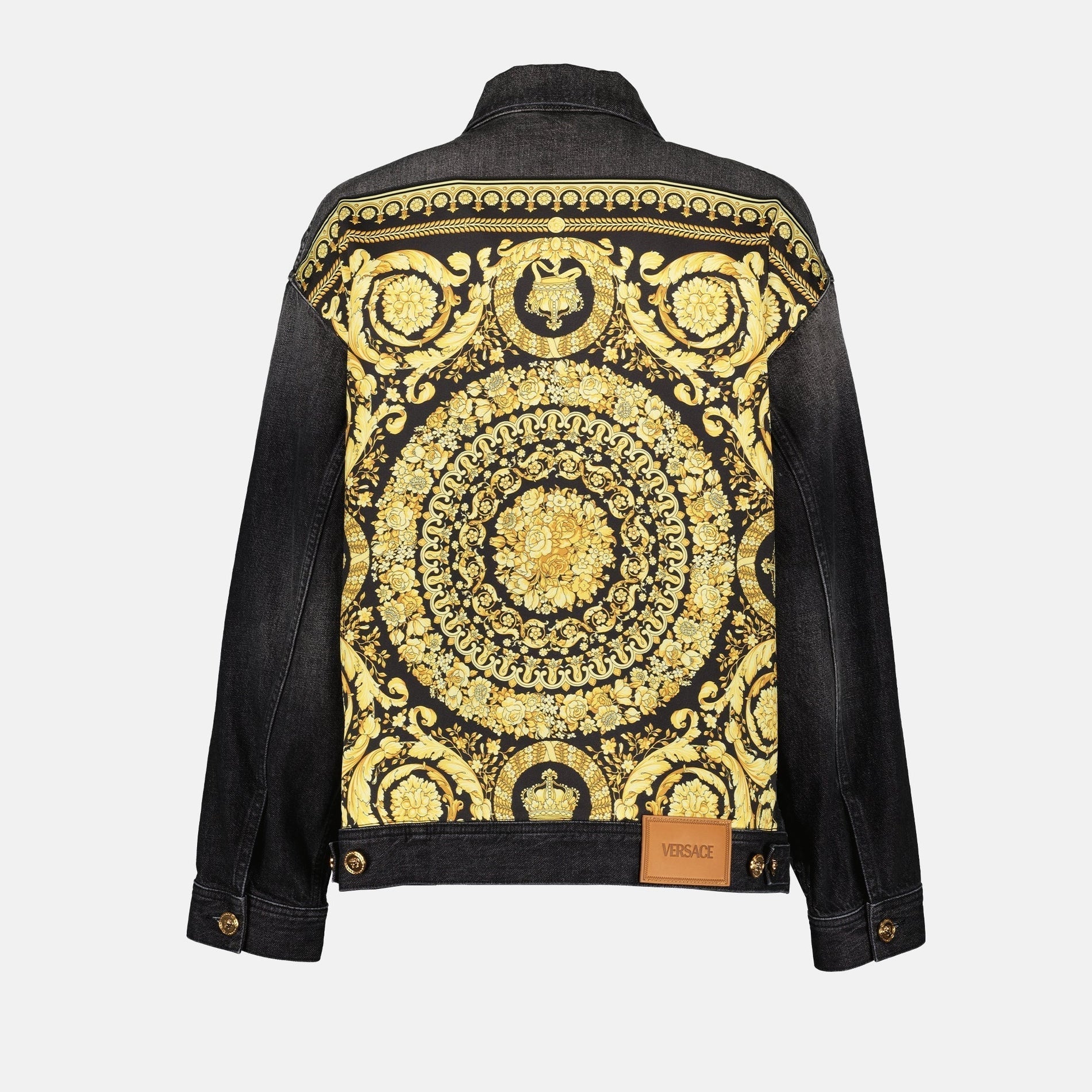 Versace Oversized Medusa Button Denim Jacket - image 4