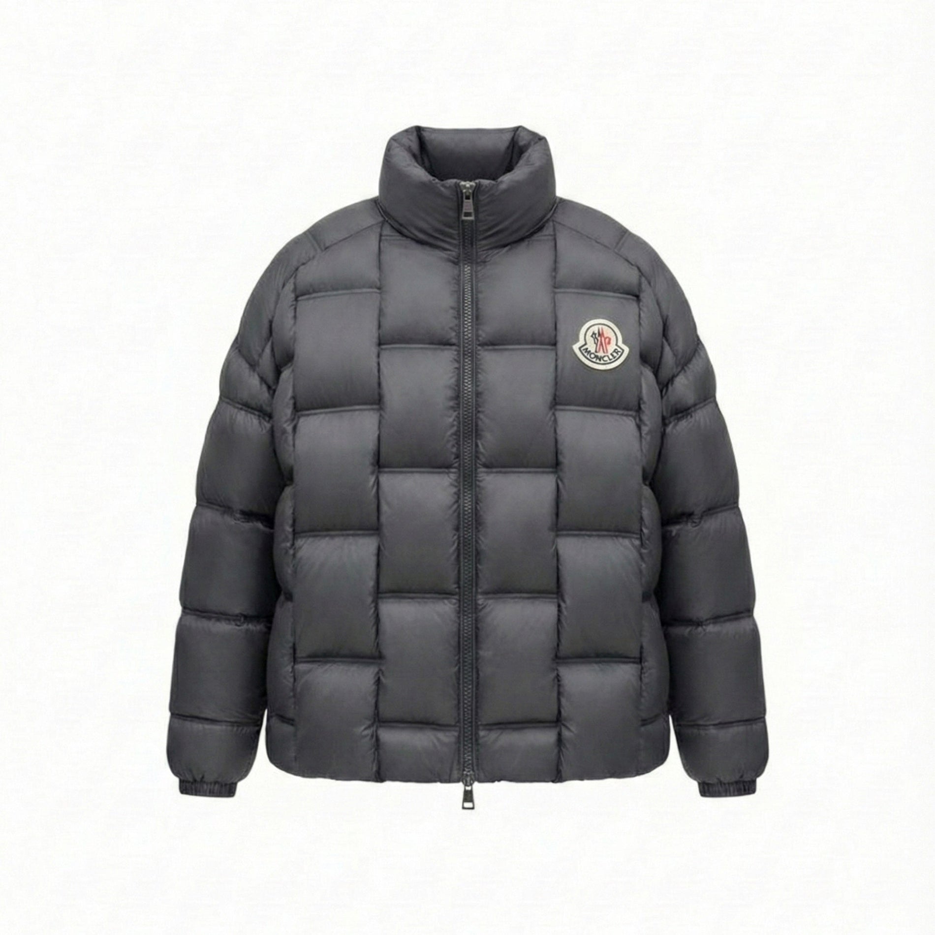 Moncler Square Quilted Embossed Back Puffer Jacket