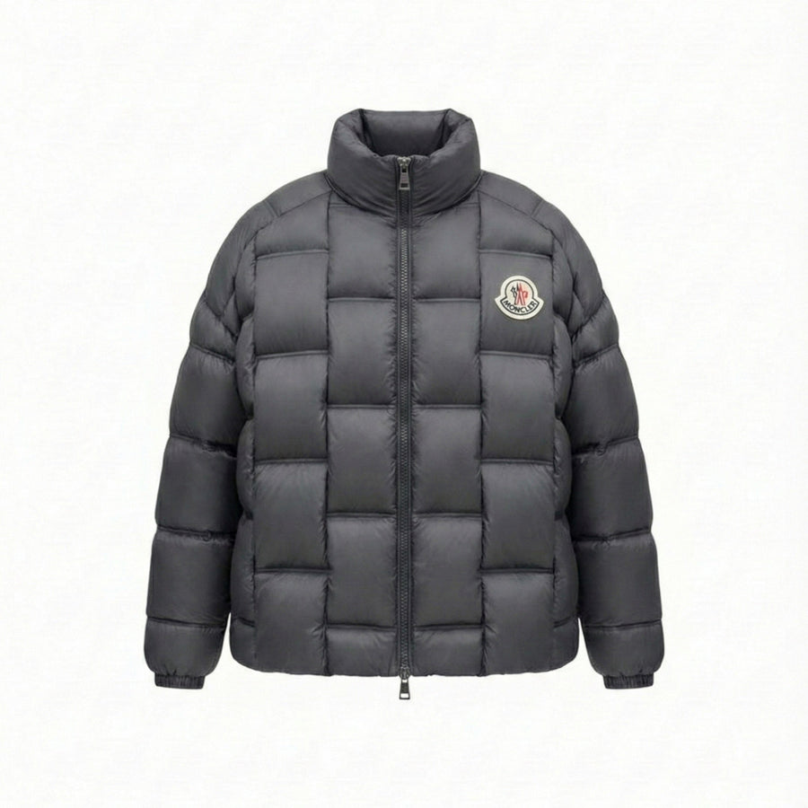 Moncler Square Quilted Embossed Back Puffer Jacket