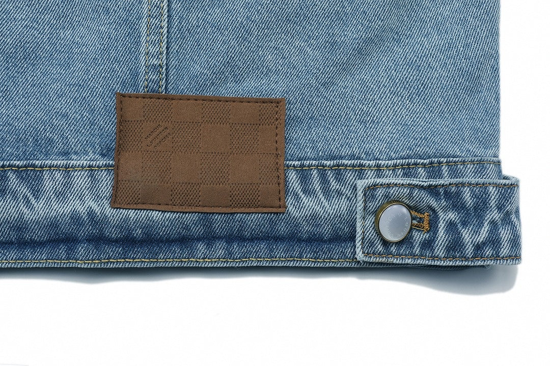 Louis Vuitton Light Blue Washed Denim Jacket - image 16