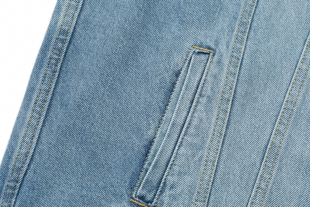 Louis Vuitton Light Blue Washed Denim Jacket - image 12
