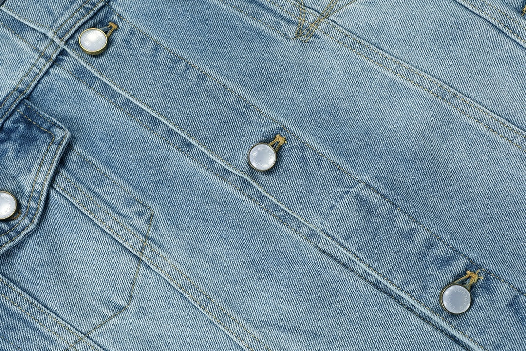Louis Vuitton Light Blue Washed Denim Jacket - image 13