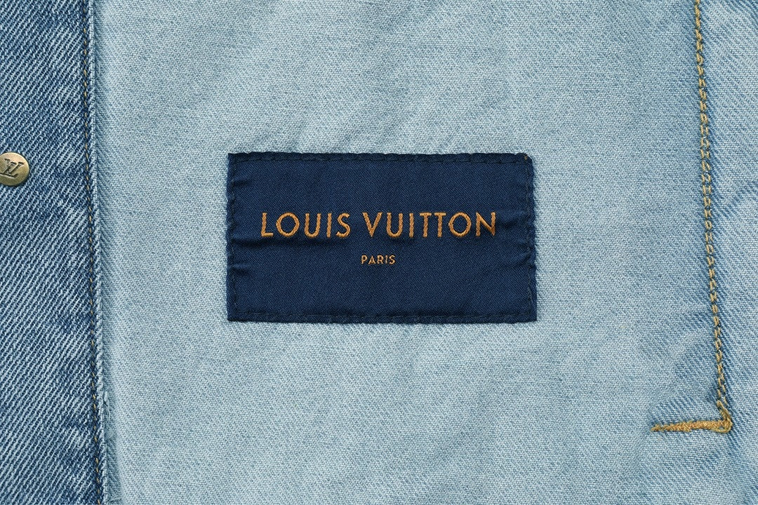 Louis Vuitton Light Blue Washed Denim Jacket - image 9