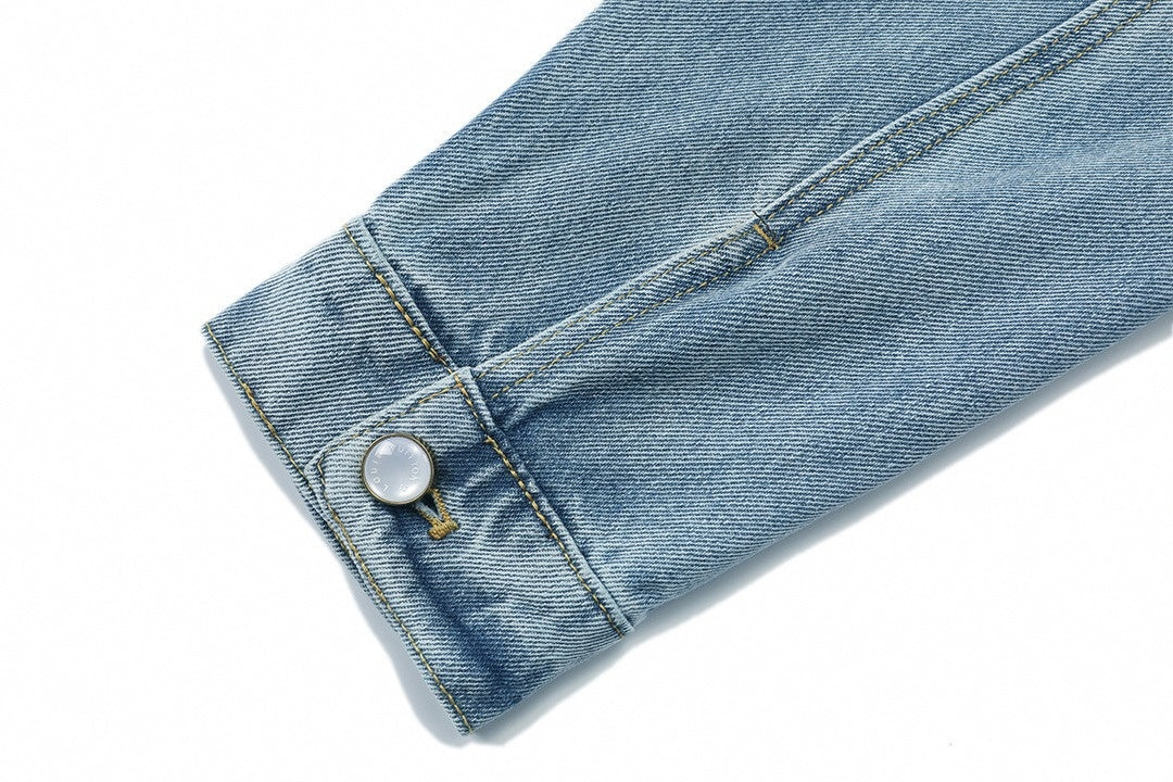 Louis Vuitton Light Blue Washed Denim Jacket - image 15