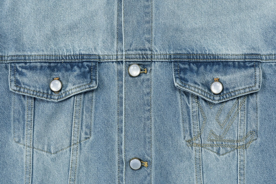 Louis Vuitton Light Blue Washed Denim Jacket - image 5