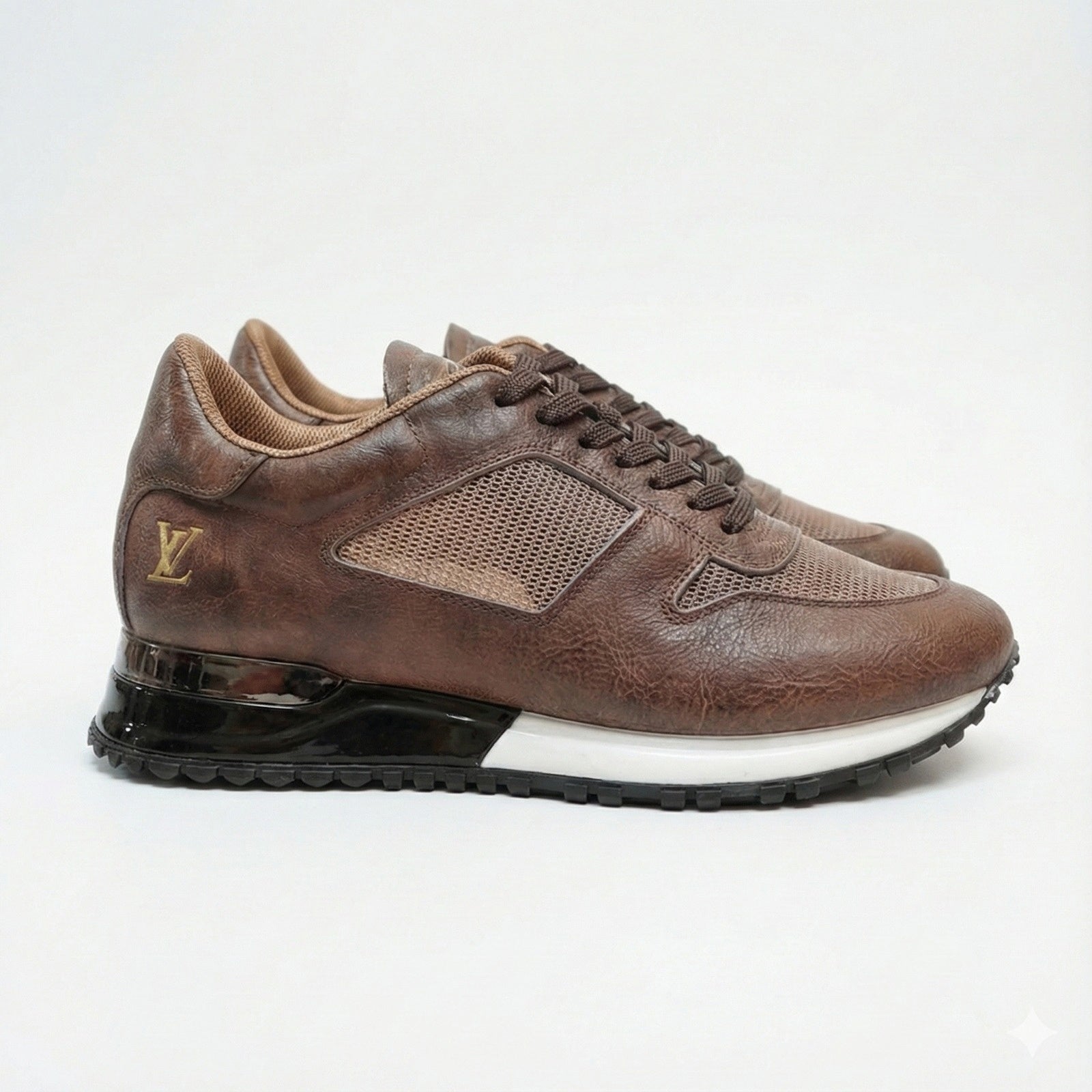 Louis Vuitton Brown Leather Run Away Sneaker - image 3