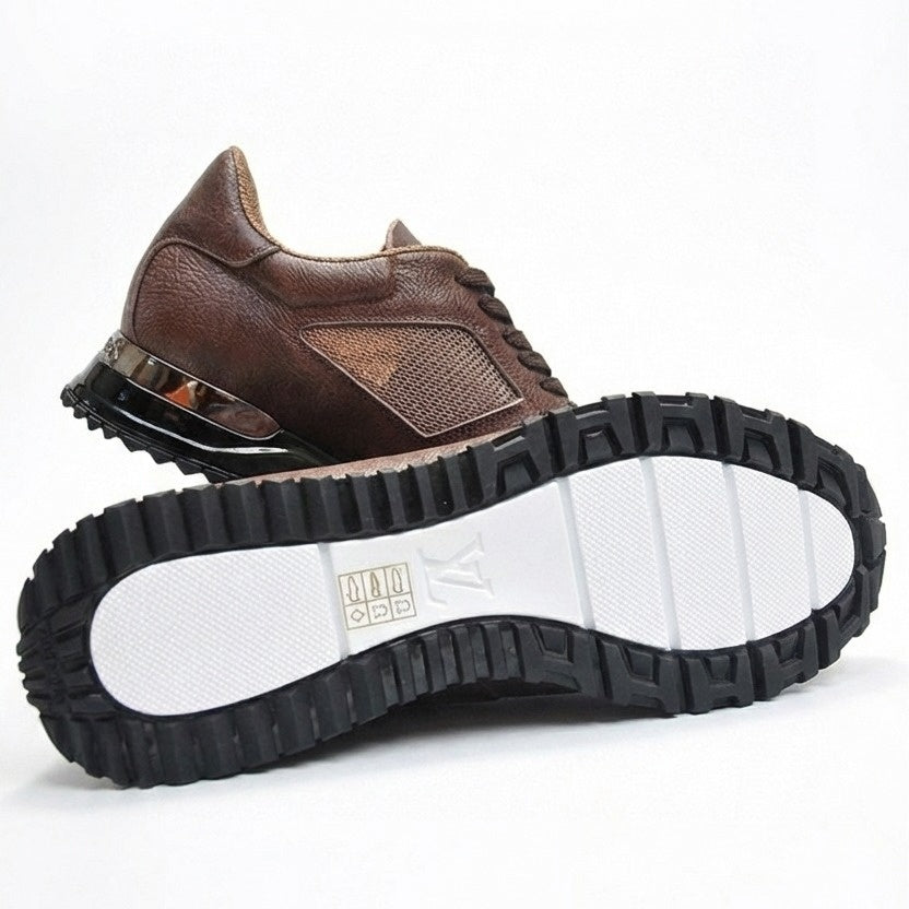Louis Vuitton Brown Leather Run Away Sneaker - image 5