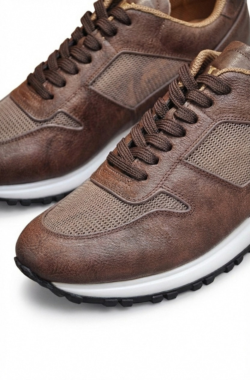 Louis Vuitton Brown Leather Run Away Sneaker - image 6