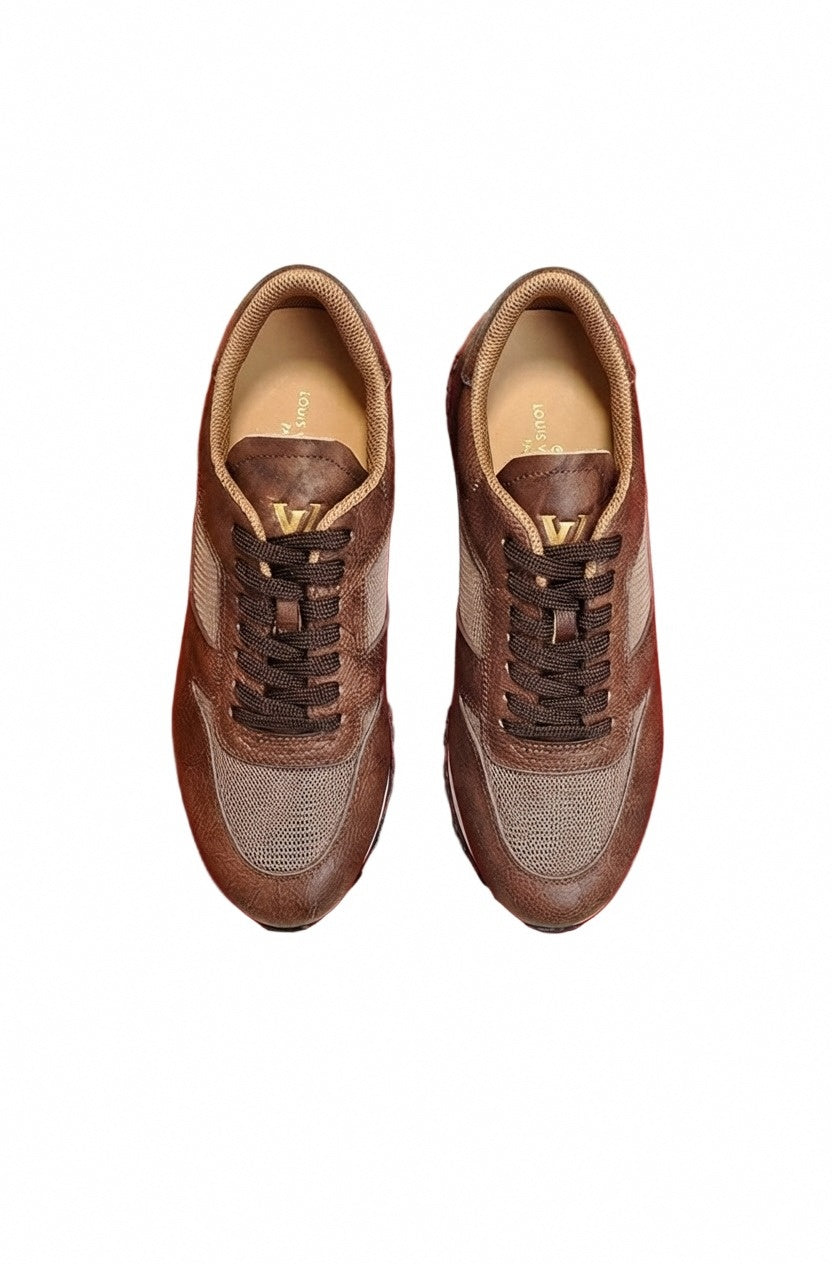 Louis Vuitton Brown Leather Run Away Sneaker - image 7