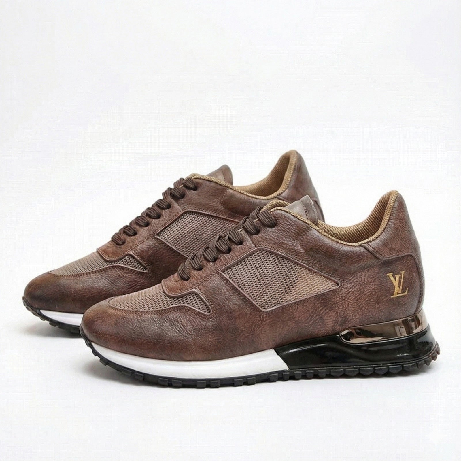 Louis Vuitton Brown Leather Run Away Sneaker - image 4