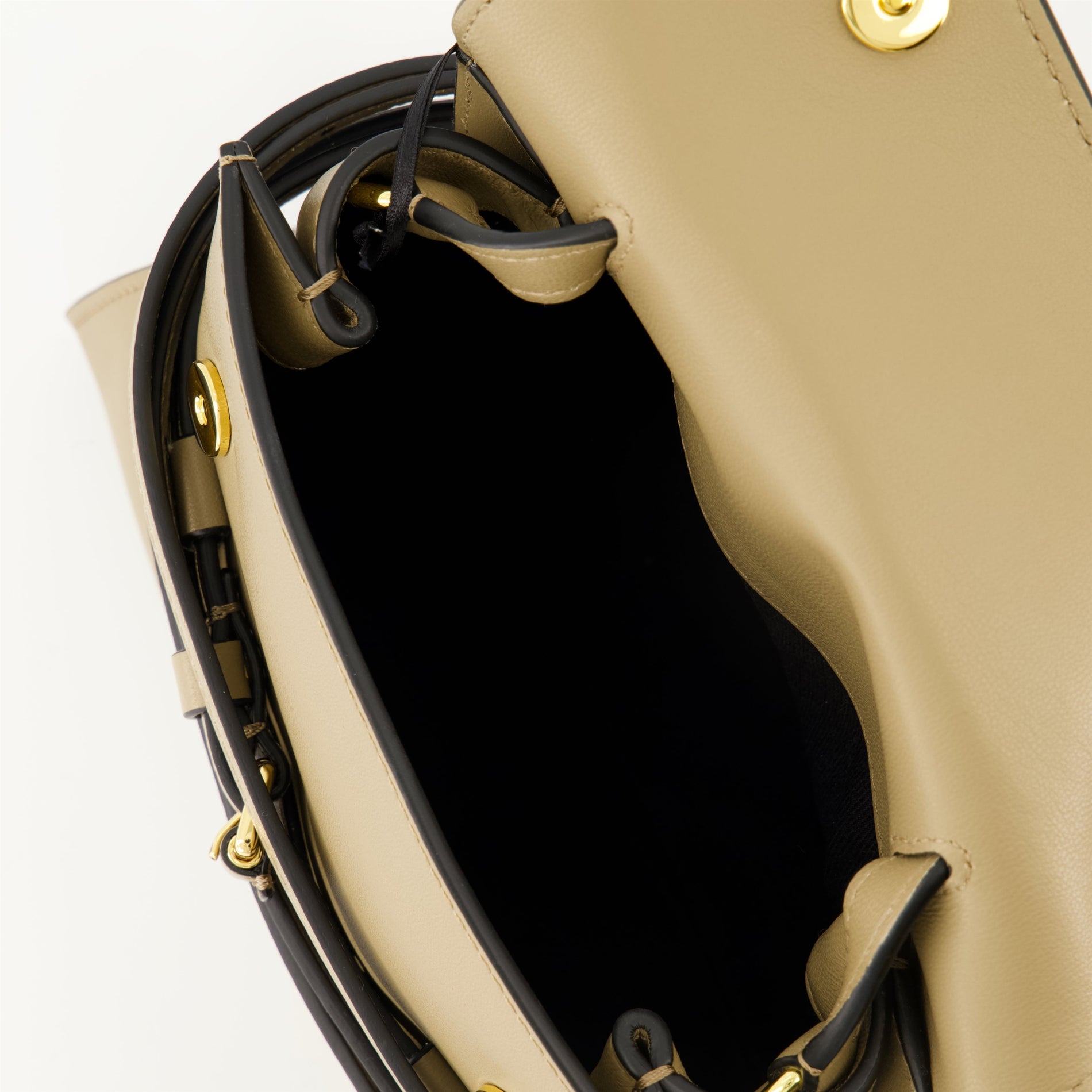 Moschino Tie Me Leather shoulder bag ( Beige) - image 4